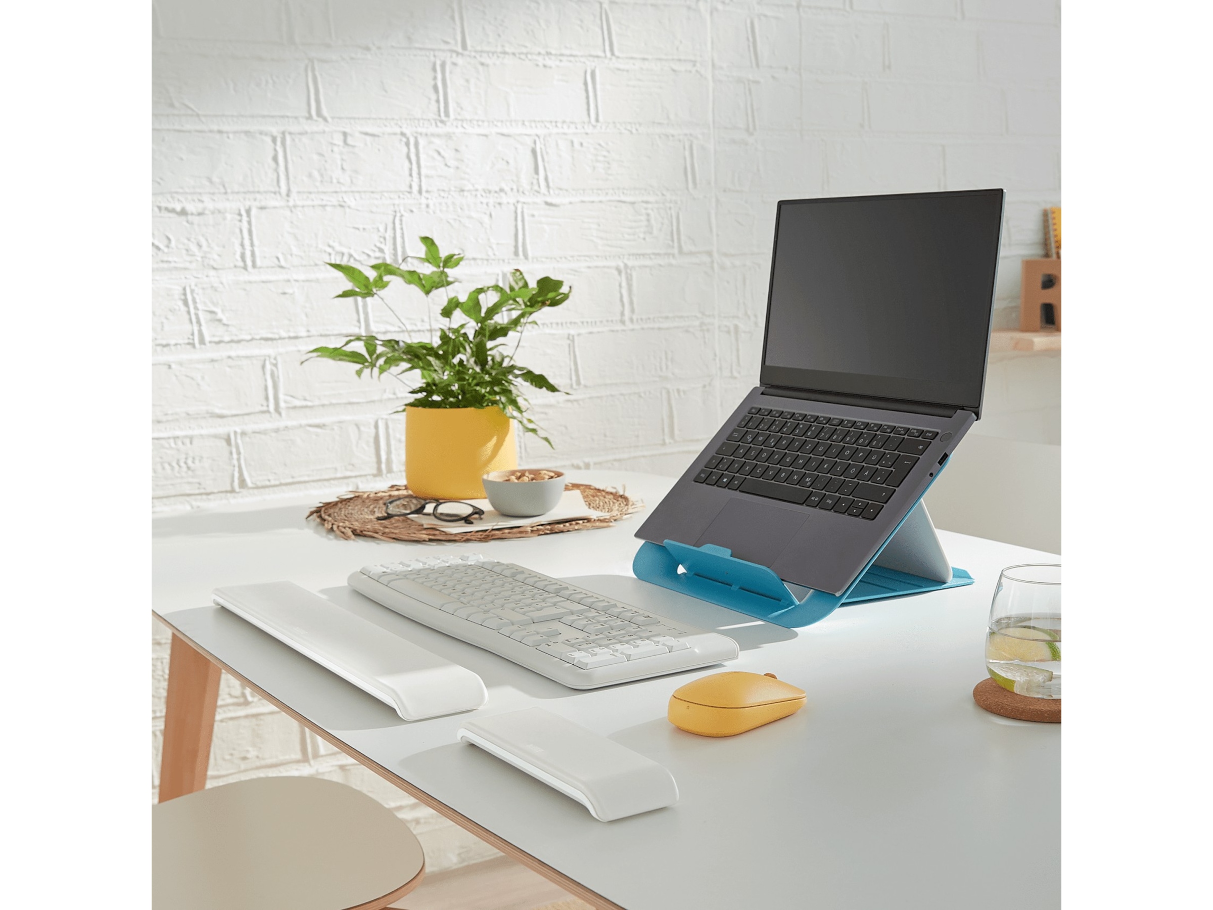 Leitz Ergo Cosy Håndleddsstøtte for tastatur (lys grå) Håndleddstøtte