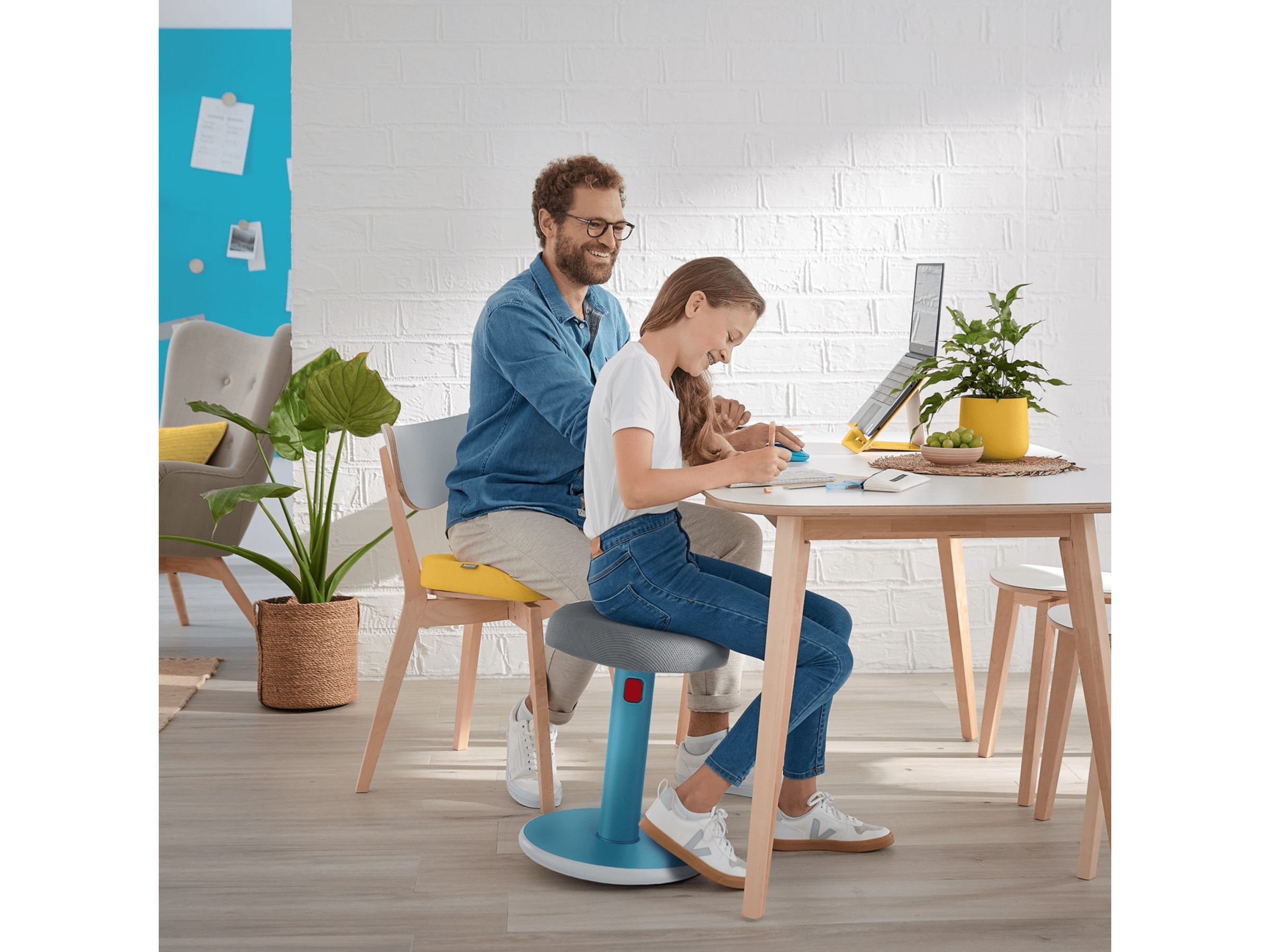 Leitz Ergo Cosy Active Sit Stand Balansestol (grå) Kontorstoler