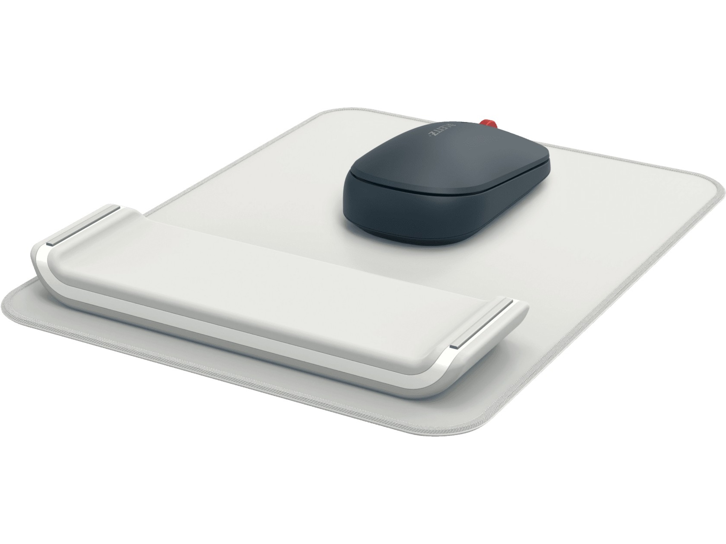 Leitz Ergo Musematte med Håndleddstøtte (lys grå) Håndleddstøtte