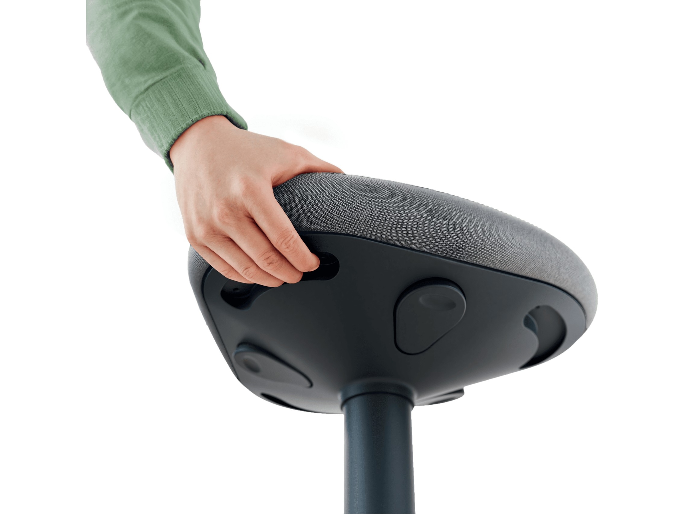 Leitz Ergo Active Balansestol med komfortsete (mørk grå) Kontorstoler