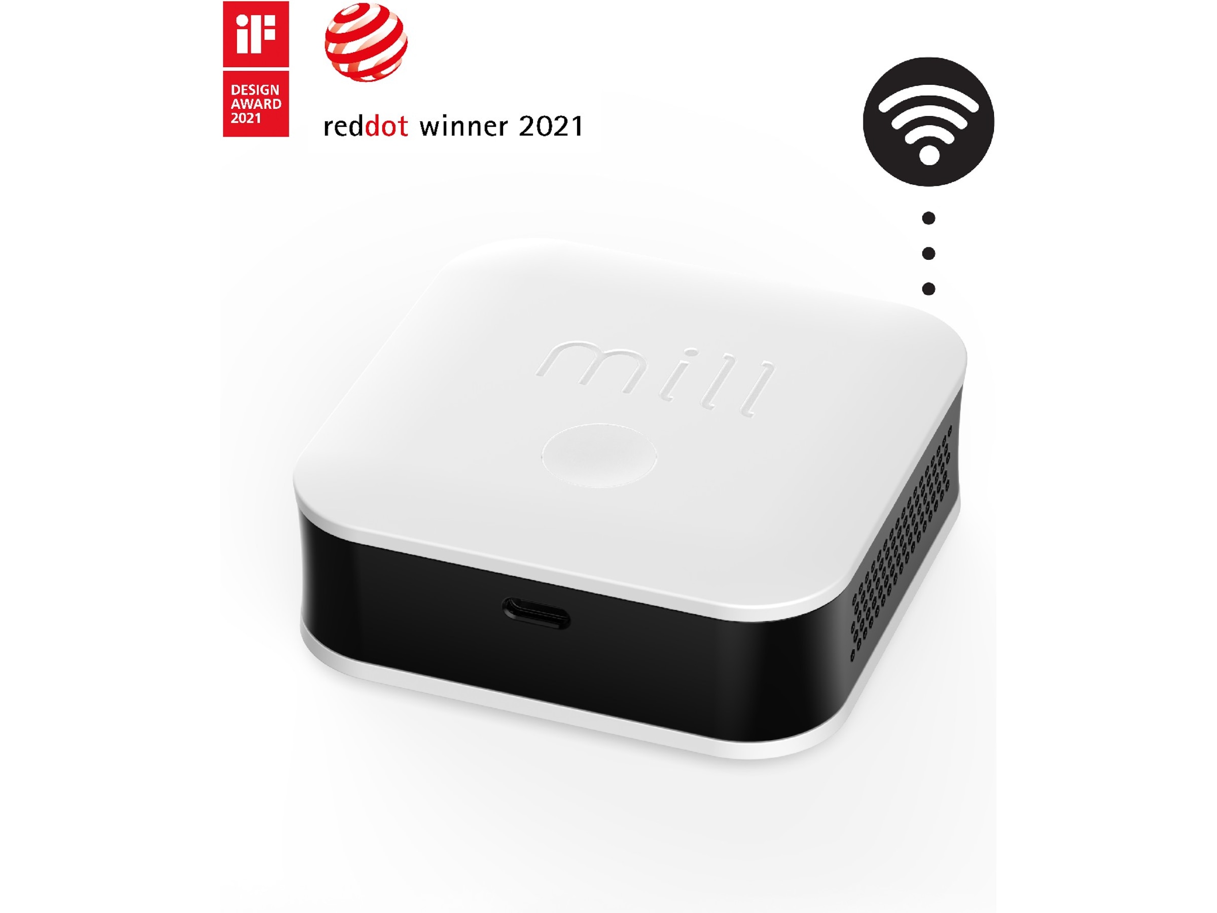 Mill Sense inneklimasensor (hvit) Luftkvalitetsmålere