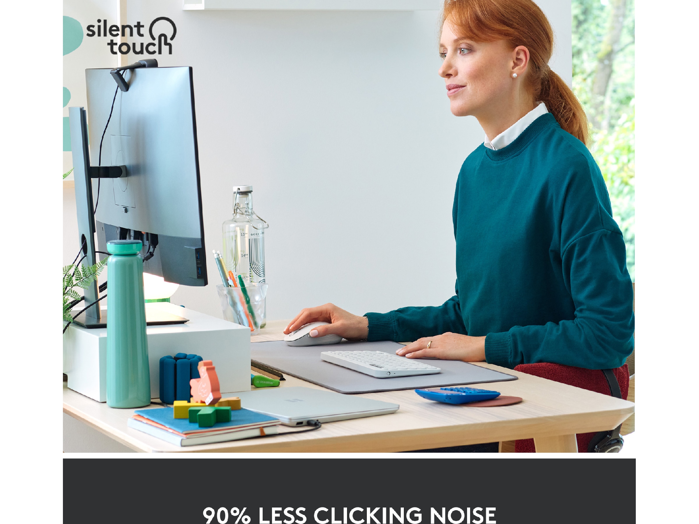 Logitech Signature M650 Large trådløs mus Offwhite Mus