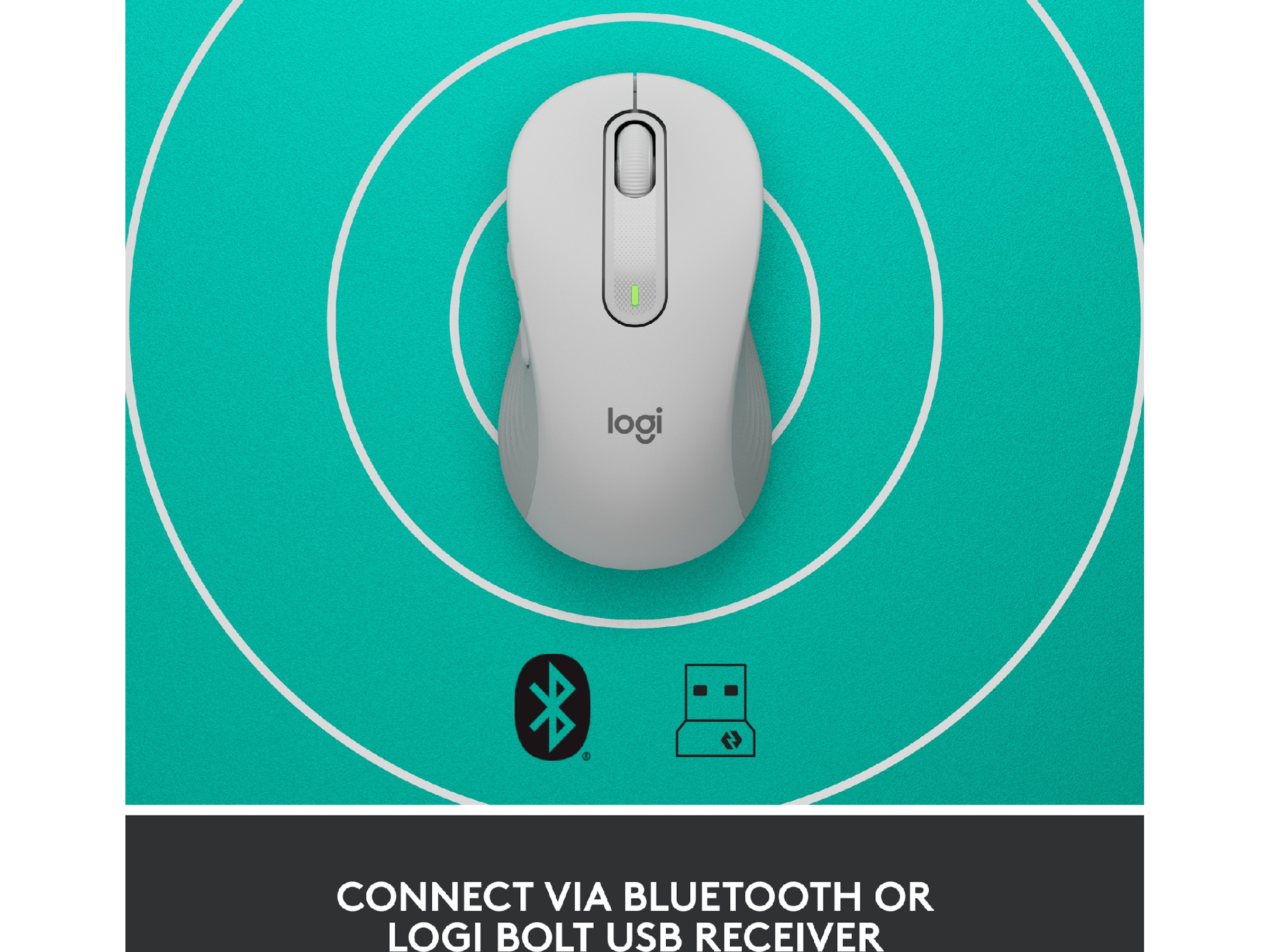 Logitech Signature M650 Medium trådløs mus Offwhite Mus