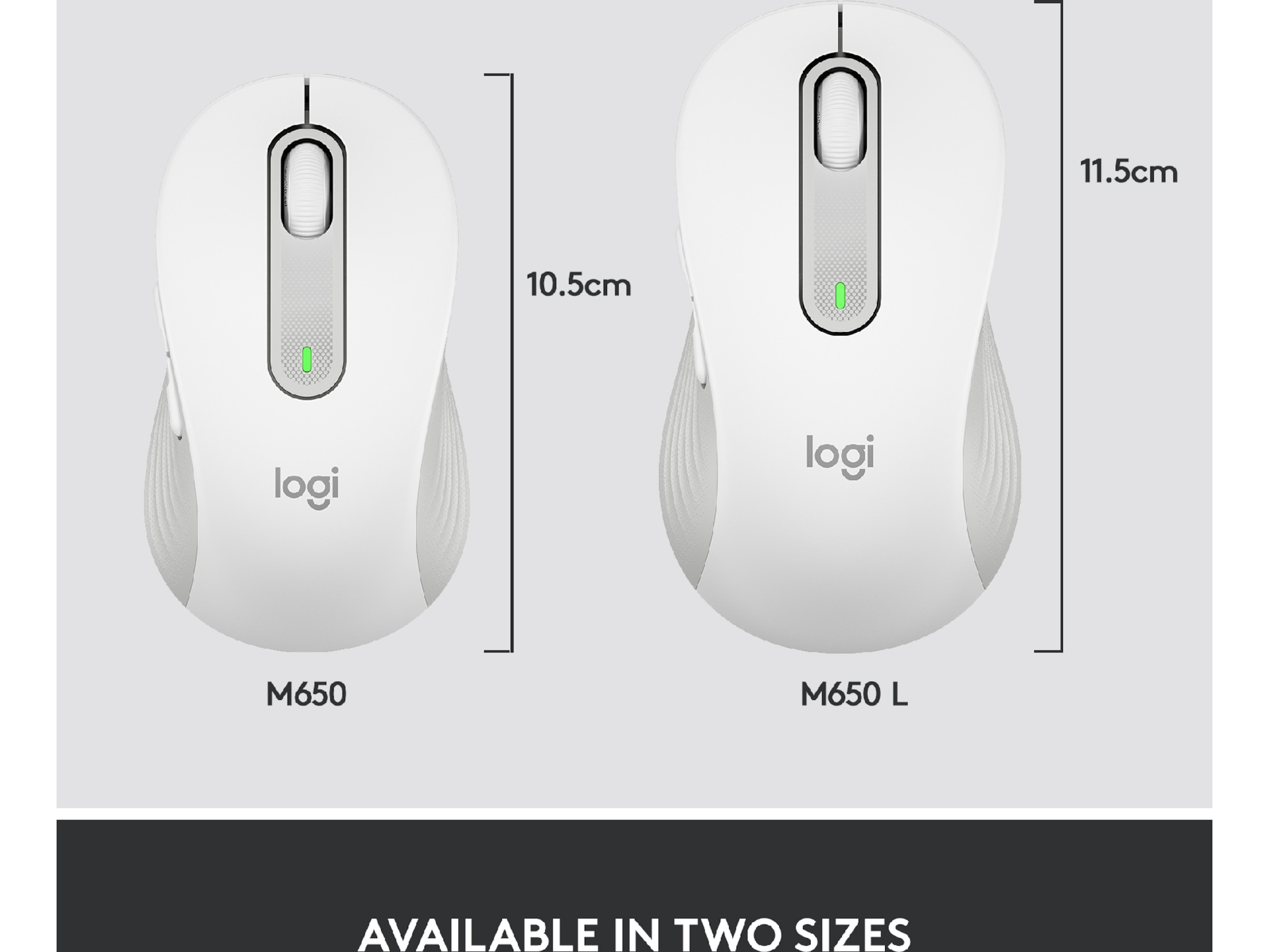 Logitech Signature M650 Medium trådløs mus Offwhite Mus