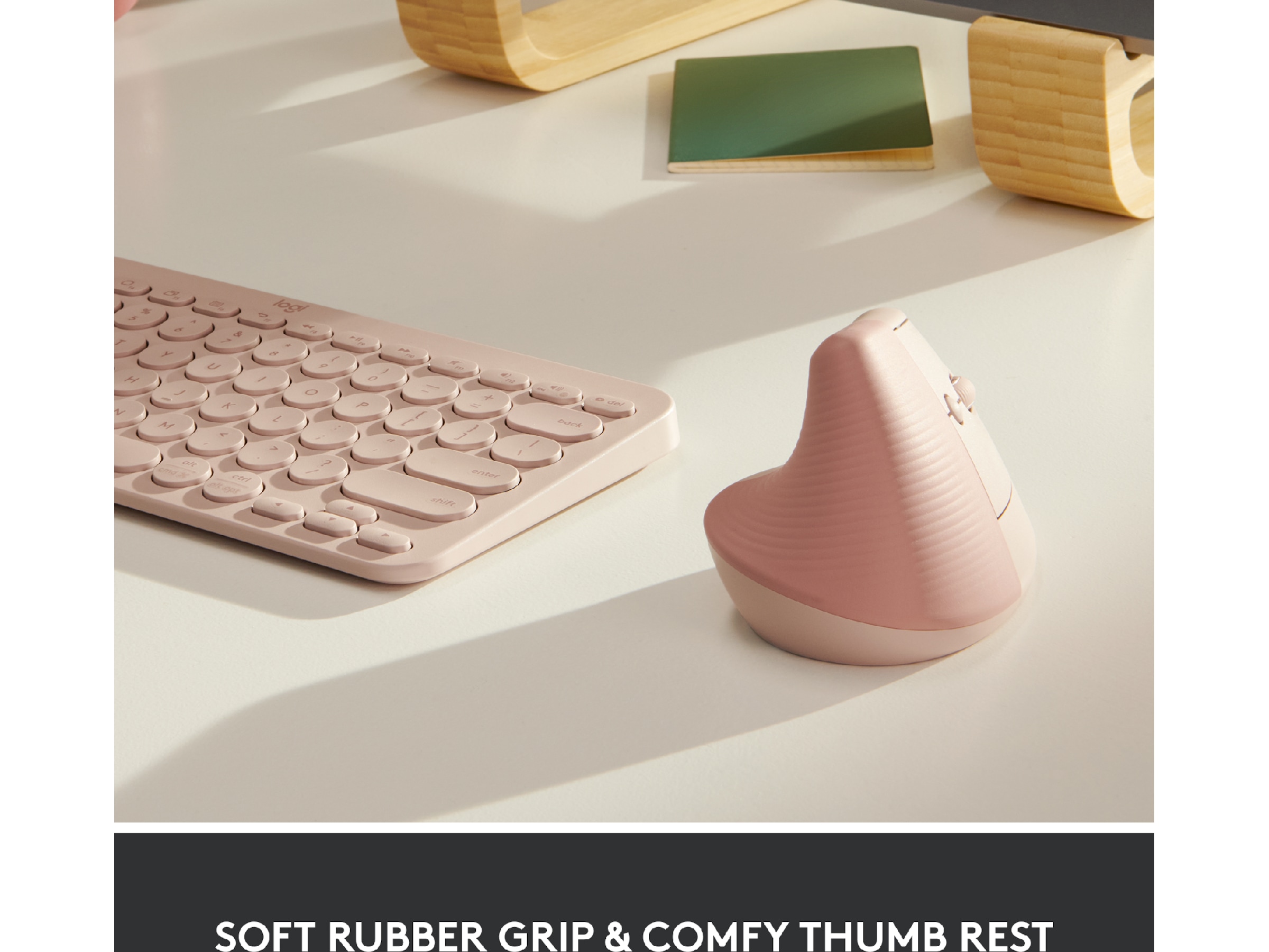 Logitech Lift Vertikal mus (dark rose) Mus