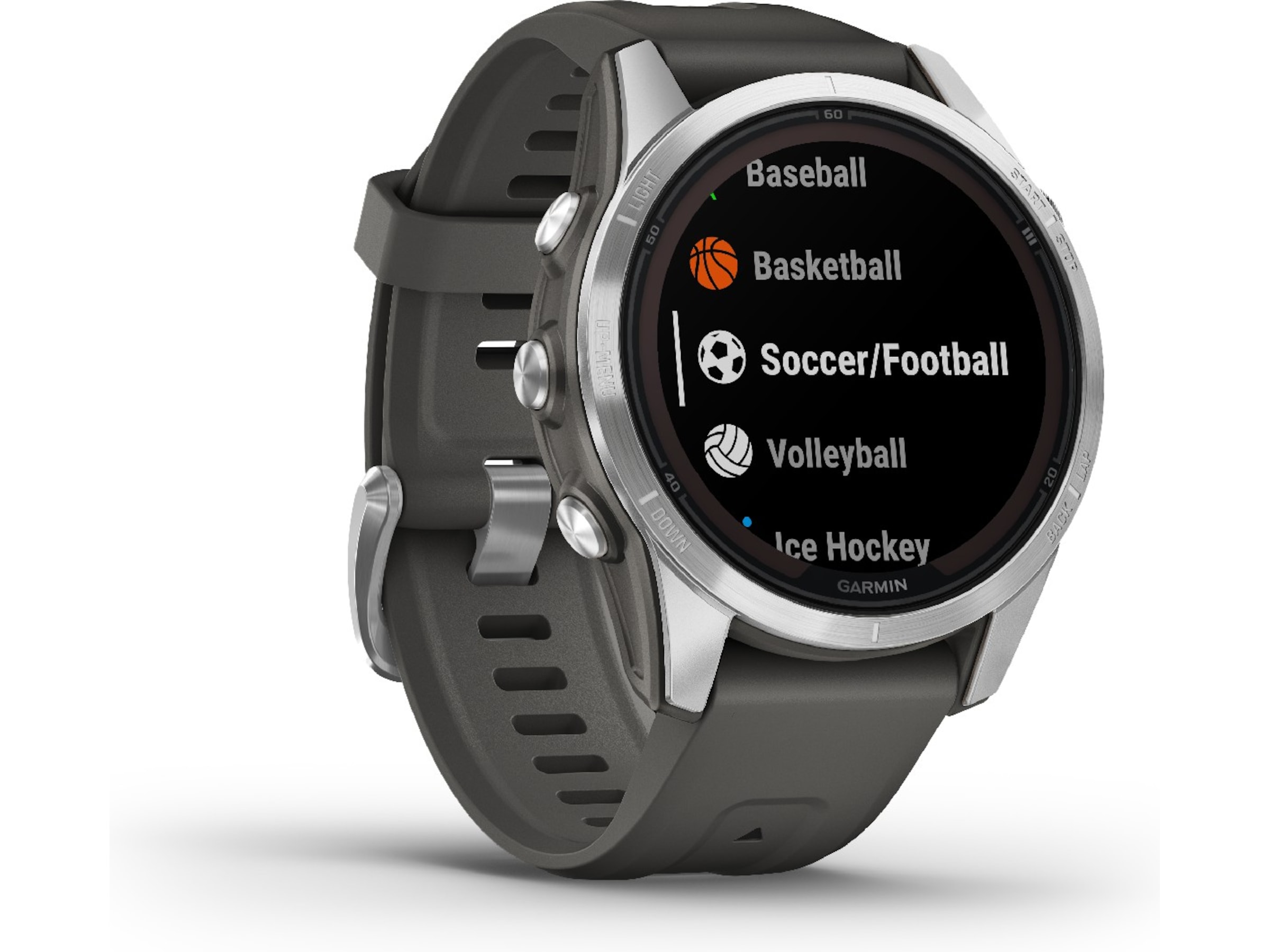 Garmin fenix 7S Pro Solar 42mm GPS (silver/graphite) Smartklokker
