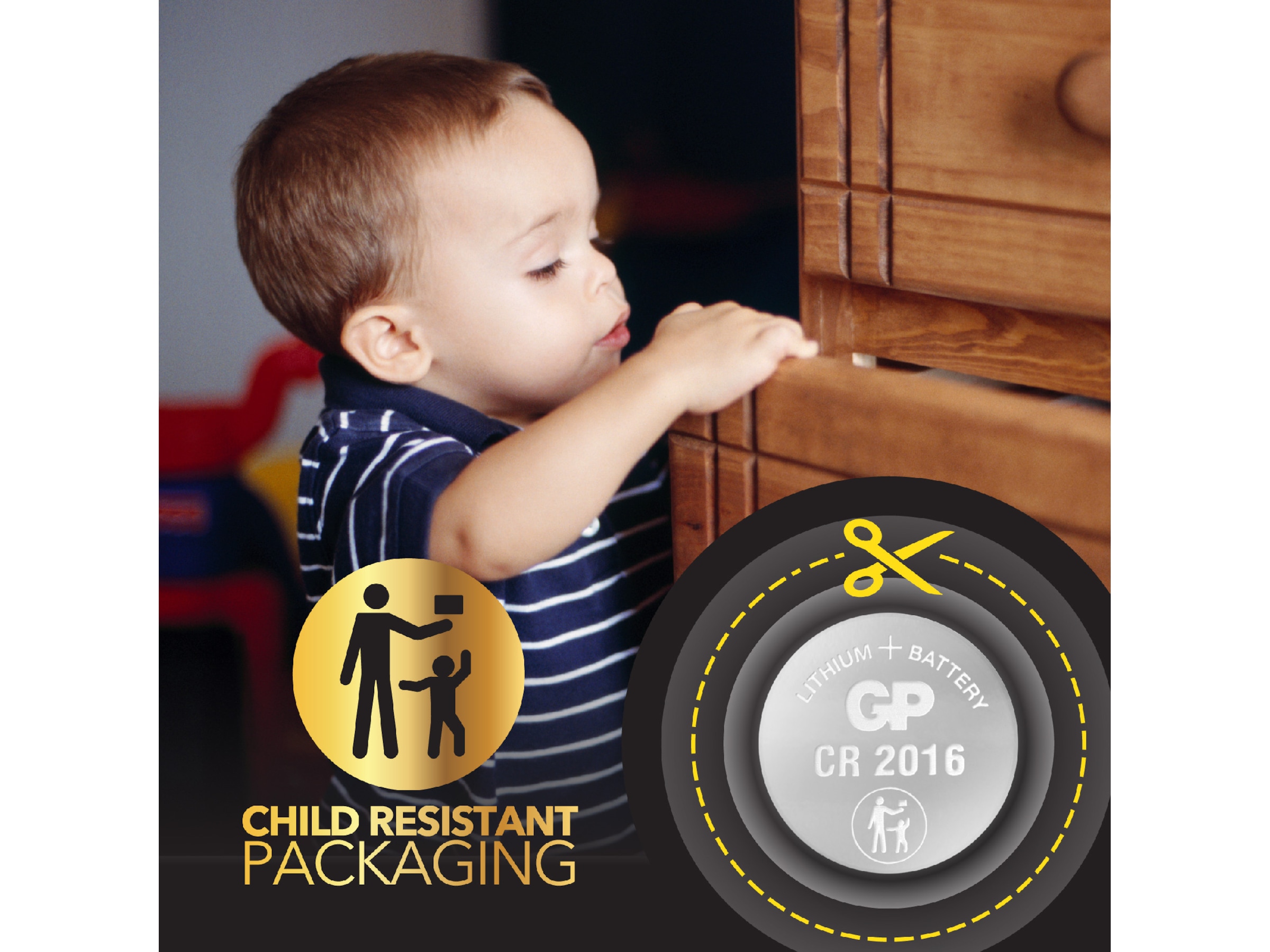 GP Lithium CR2025 batteri, 4-pk Batterier til generell bruk