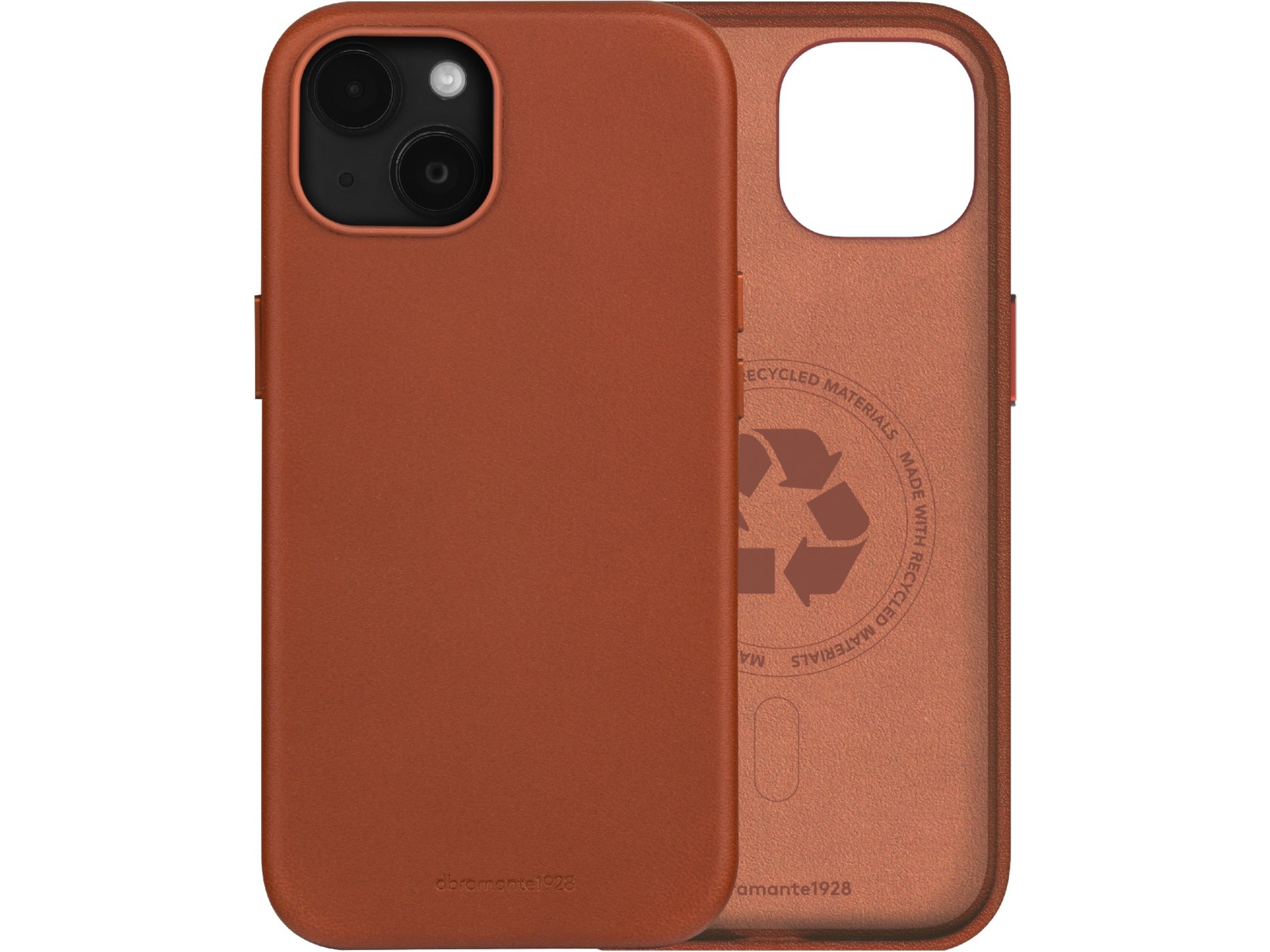 dbramante1928 iPhone 15 Plus Roskilde skinndeksel (brun) Mobildeksel