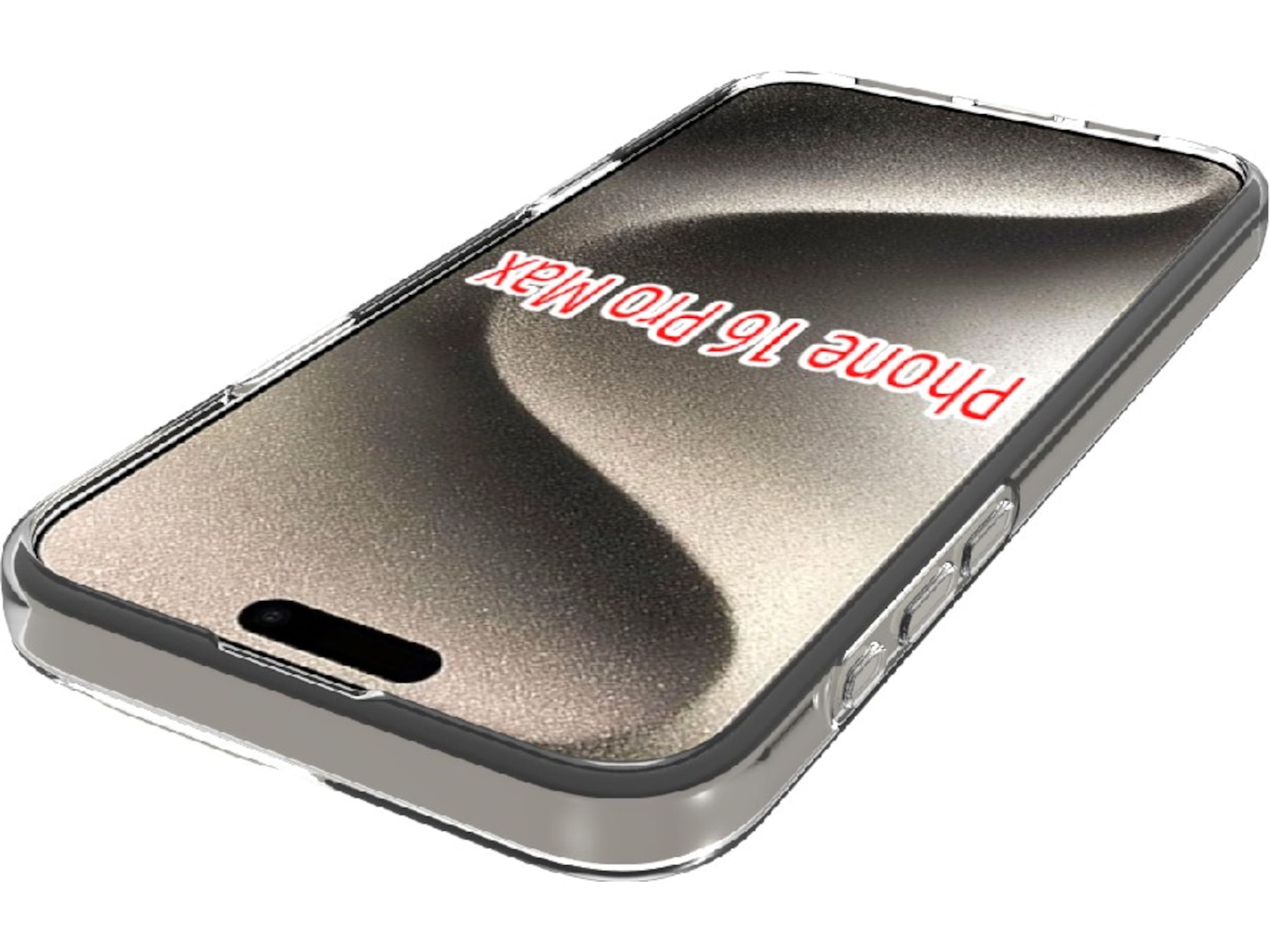 iiglo iPhone 16 Pro Max Silikondeksel (gjennomsiktig) Mobildeksel