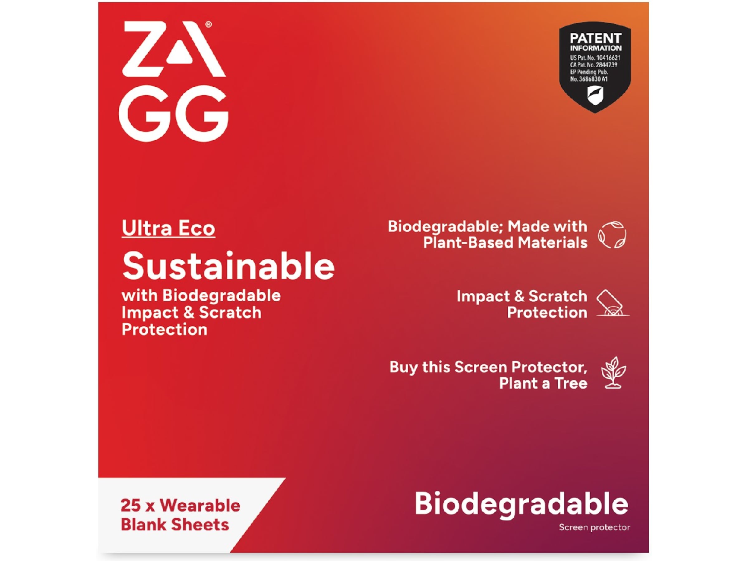 Zagg Ultra ECO Skjermbeskytter til klokke Skjermbeskytter