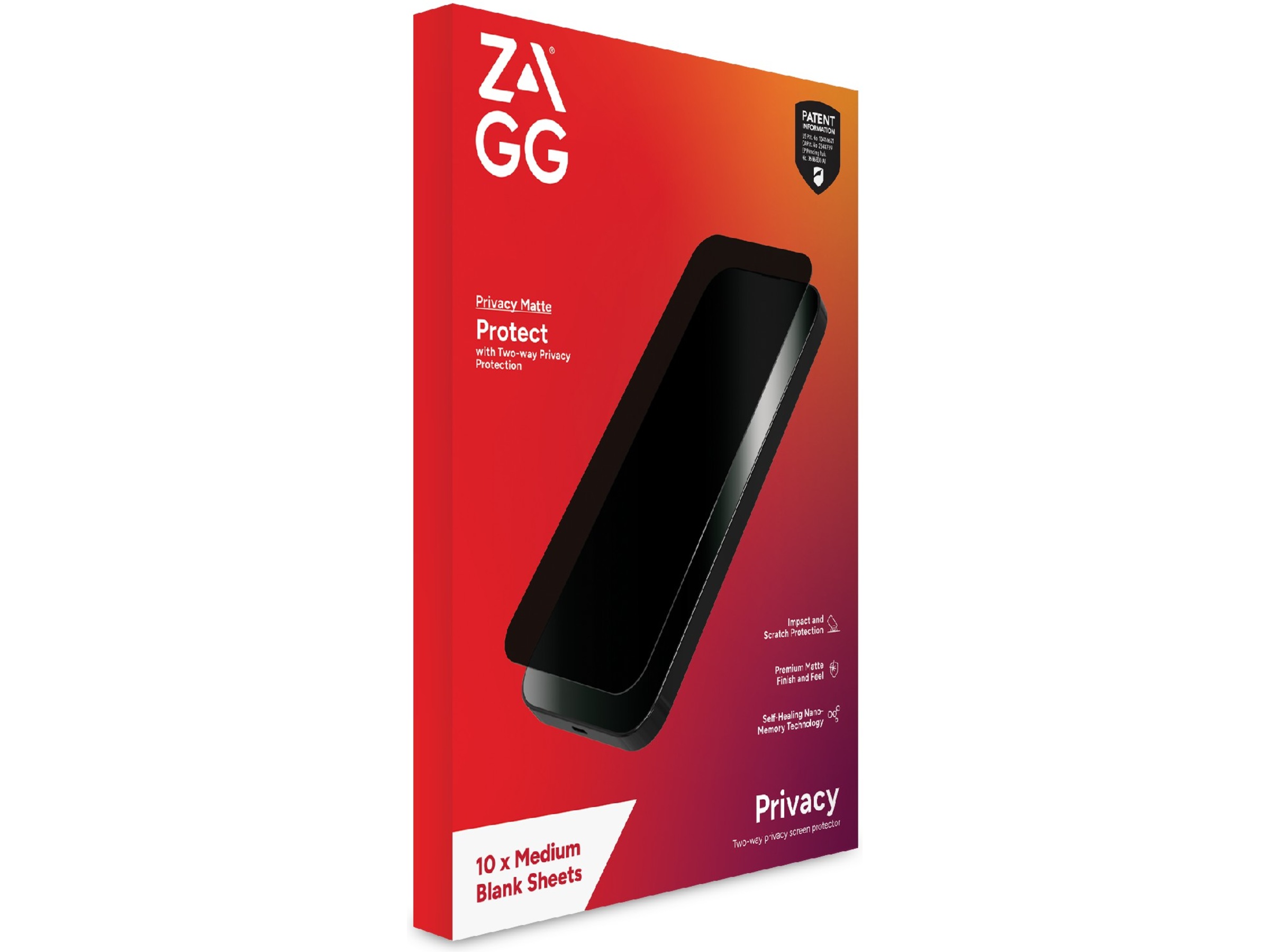 Zagg Privacy Filter Skjermbeskytter - Medium Skjermbeskyttelse nettbrett