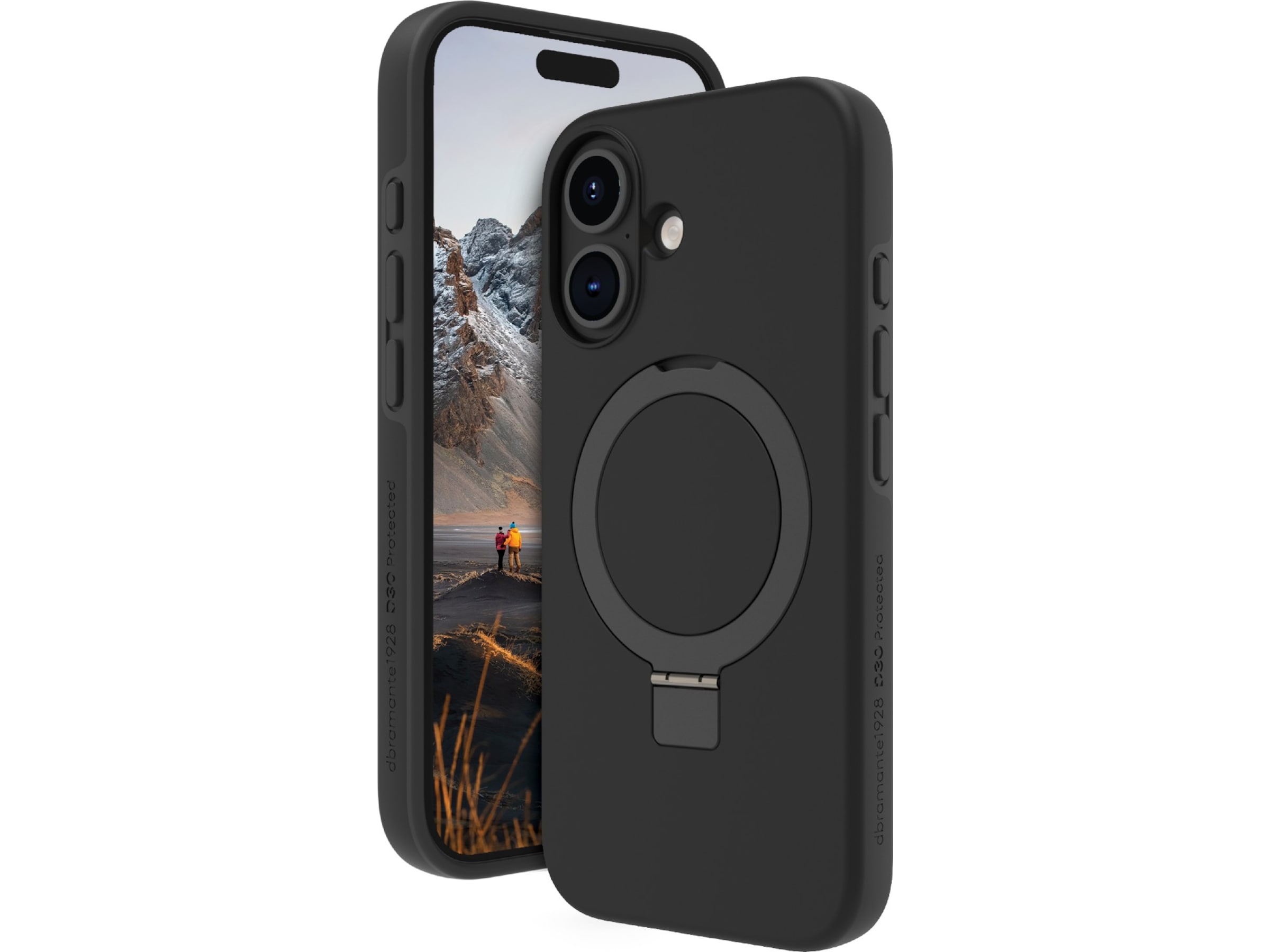 dbramante1928 iPhone 16 Plus Iceland Ultra D3O deksel (sort) Mobildeksel