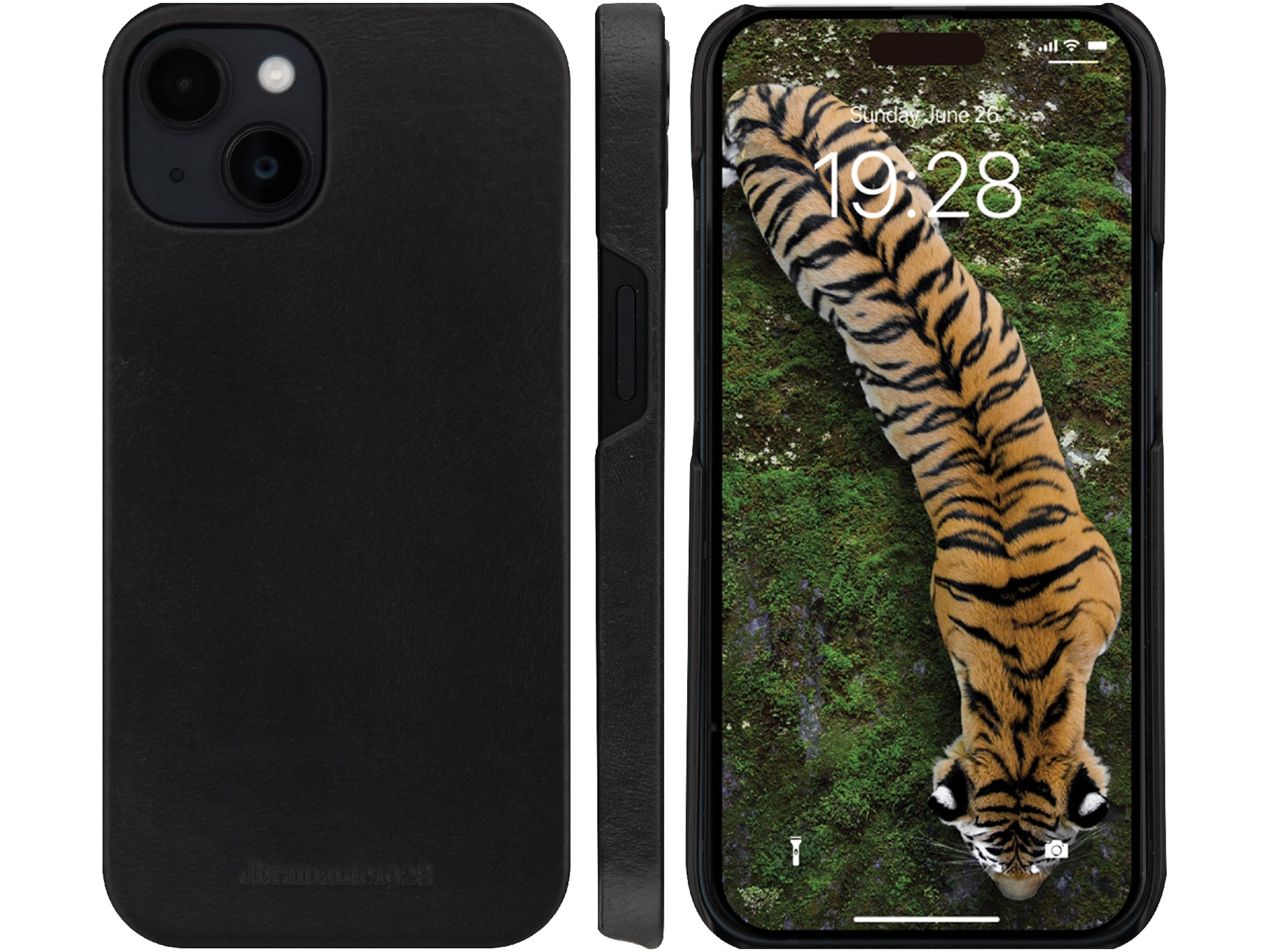 dbramante1928 iPhone 15 Lynge 2-i-1 lommebokdeksel (sort) Mobildeksel