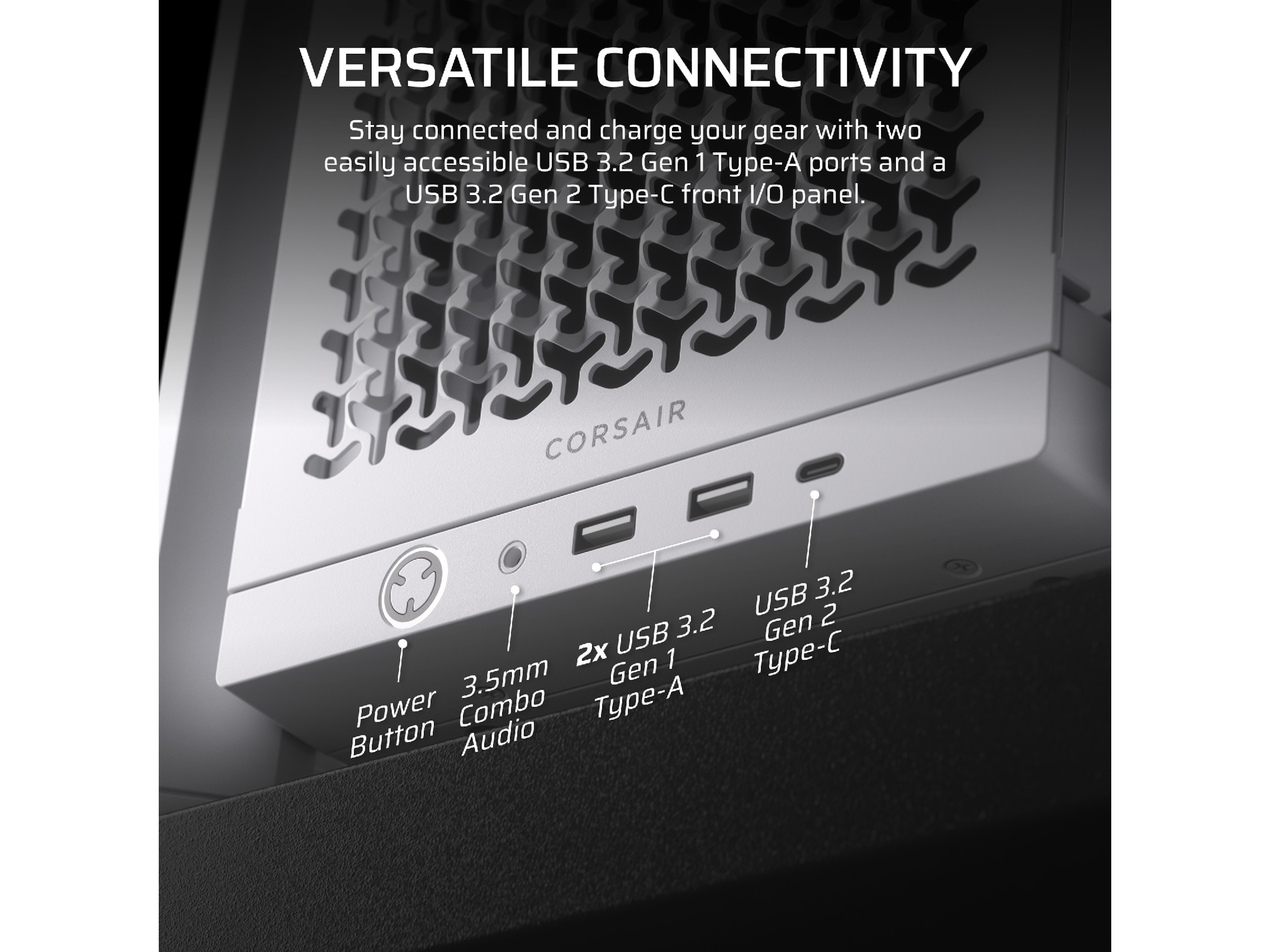 Corsair FRAME 4000D Mid-Tower (hvit) Midi tower