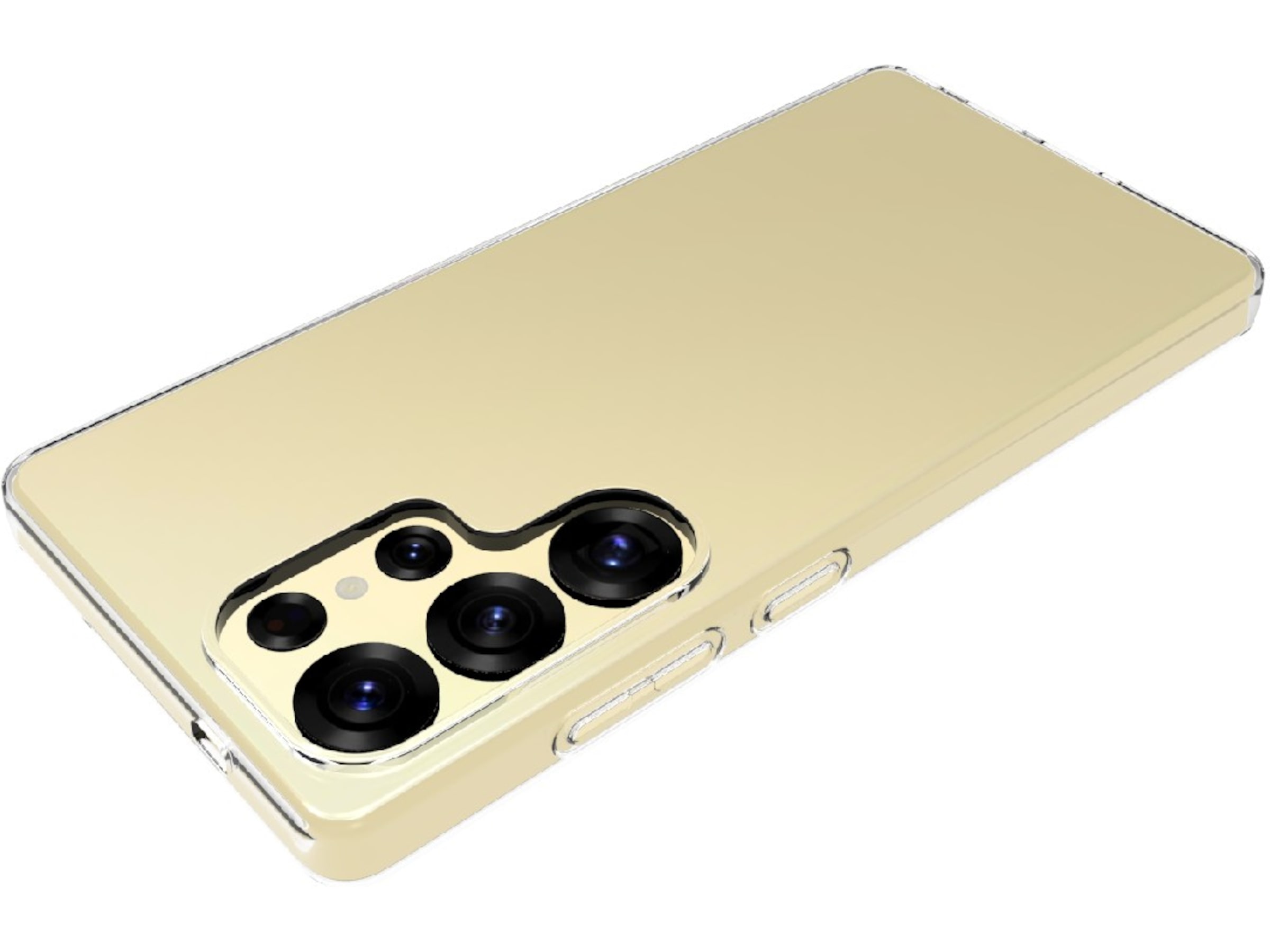 iiglo Galaxy S25 Ultra Silikondeksel (gjennomsiktig) Mobildeksel