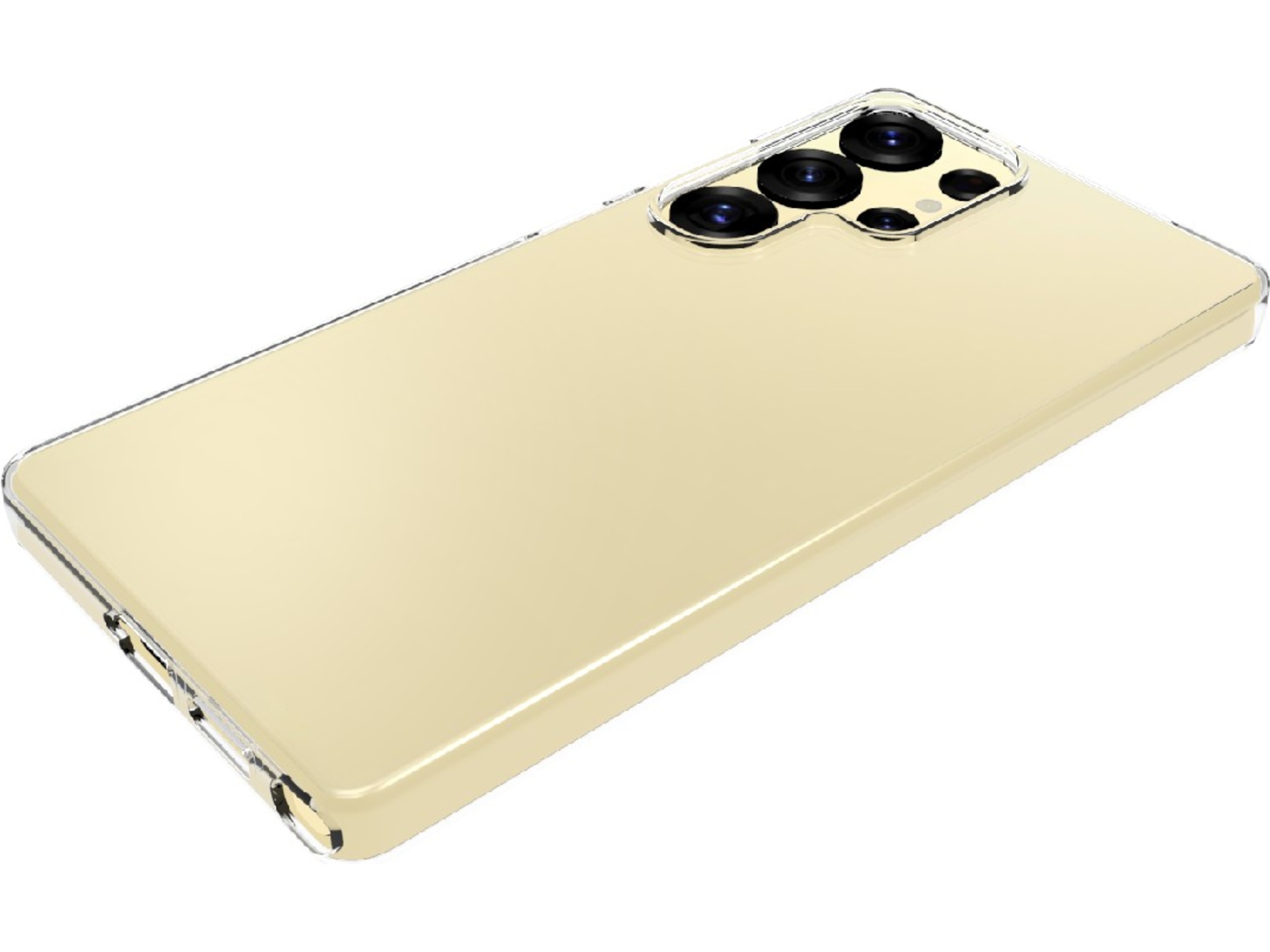 iiglo Galaxy S25 Ultra Silikondeksel (gjennomsiktig) Mobildeksel