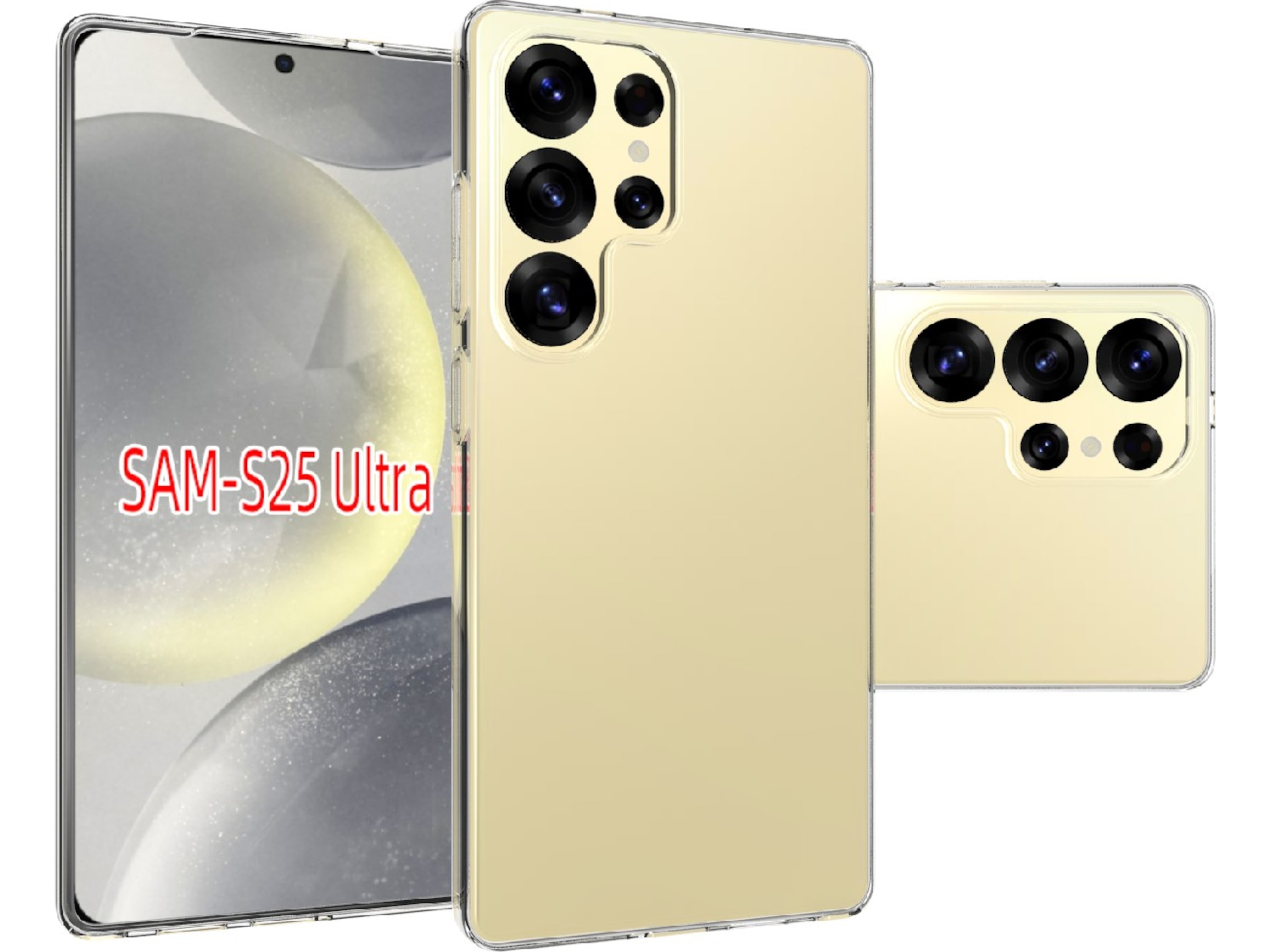 iiglo Galaxy S25 Ultra Silikondeksel (gjennomsiktig) Mobildeksel