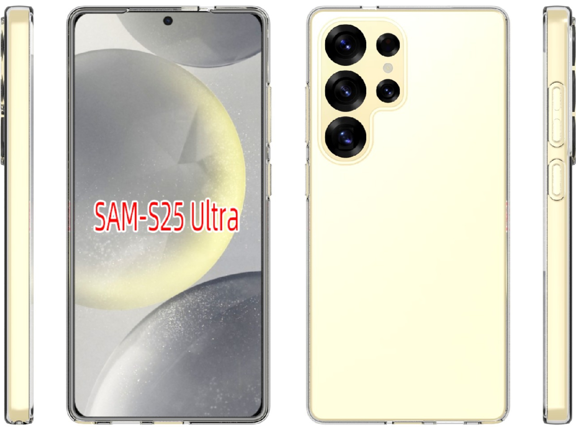 iiglo Galaxy S25 Ultra Silikondeksel (gjennomsiktig) Mobildeksel