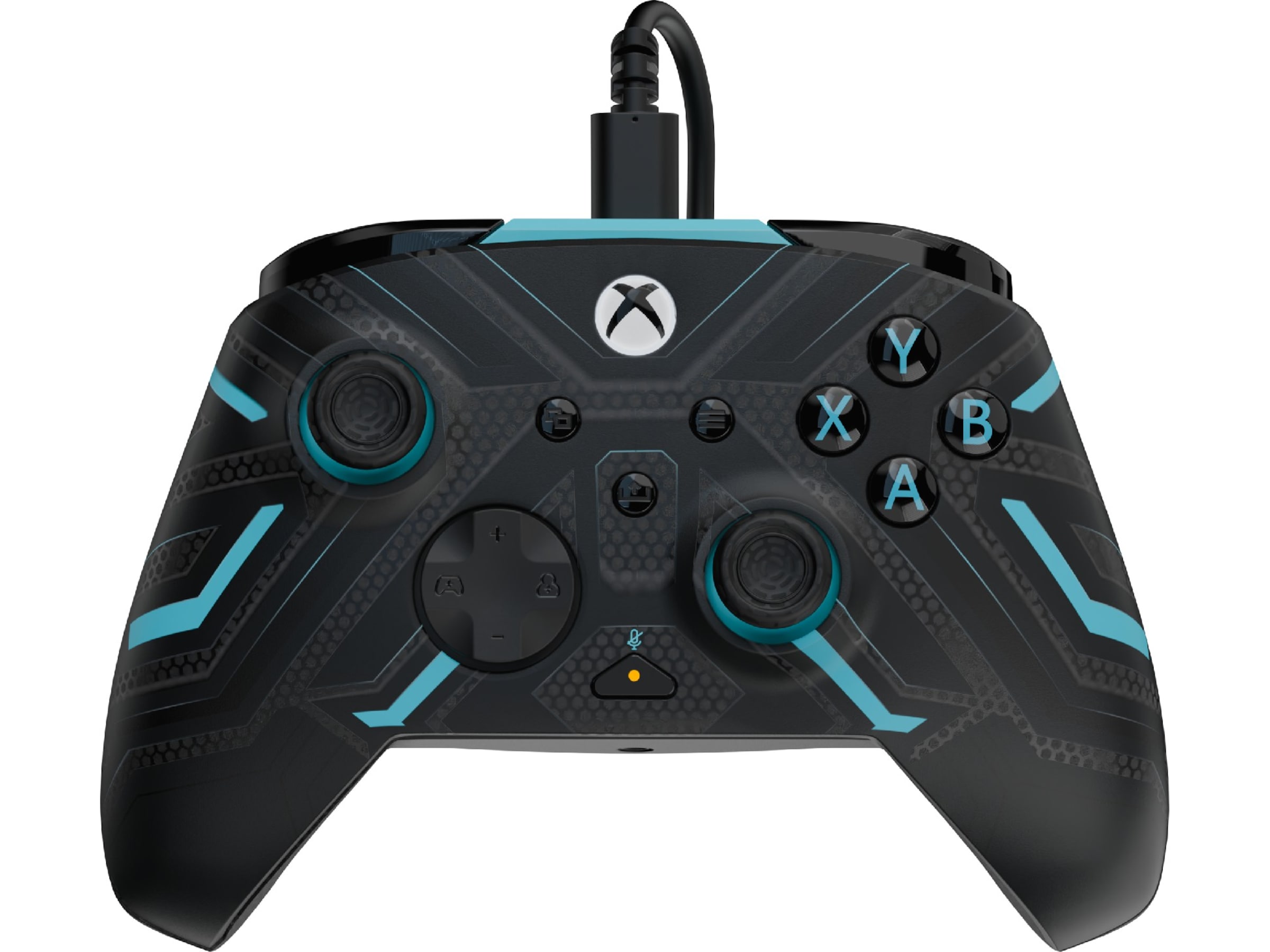 PDP Rematch Glow Kablet Kontroller (titan steel) Tilbehør til spillkonsoller