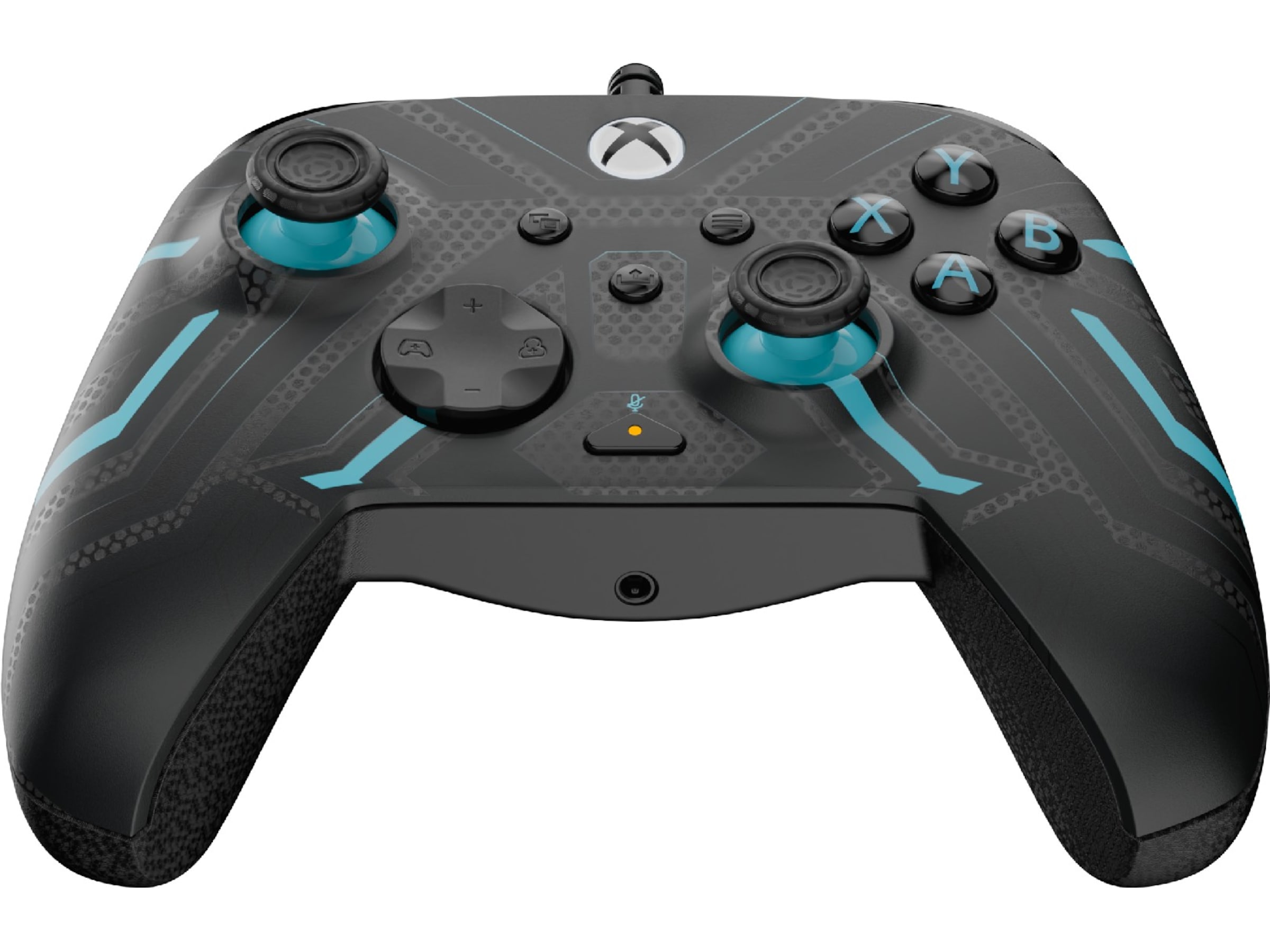 PDP Rematch Glow Kablet Kontroller (titan steel) Tilbehør til spillkonsoller