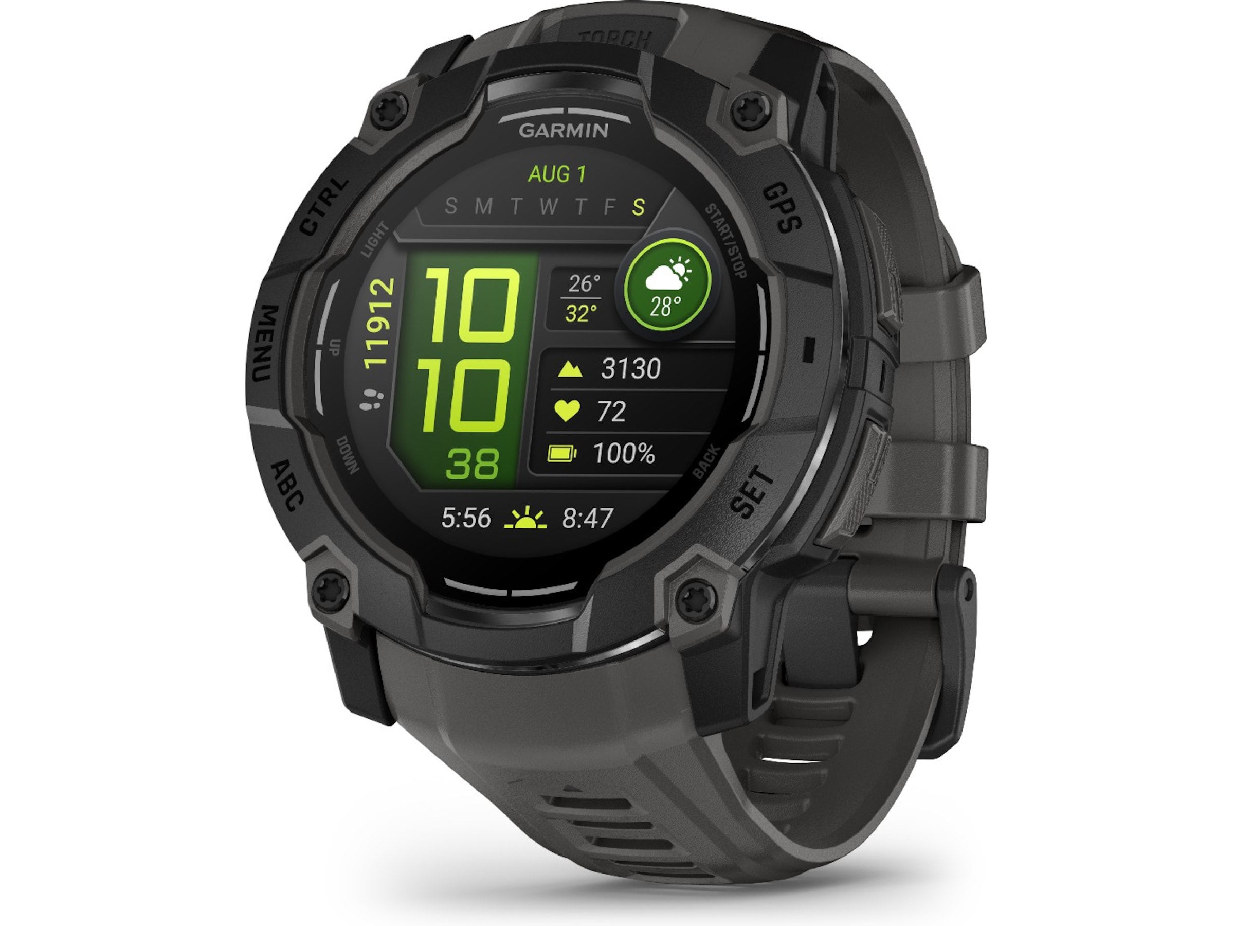 Garmin Instinct 3 AMOLED 50mm (sort/koksgrå) Smartklokker