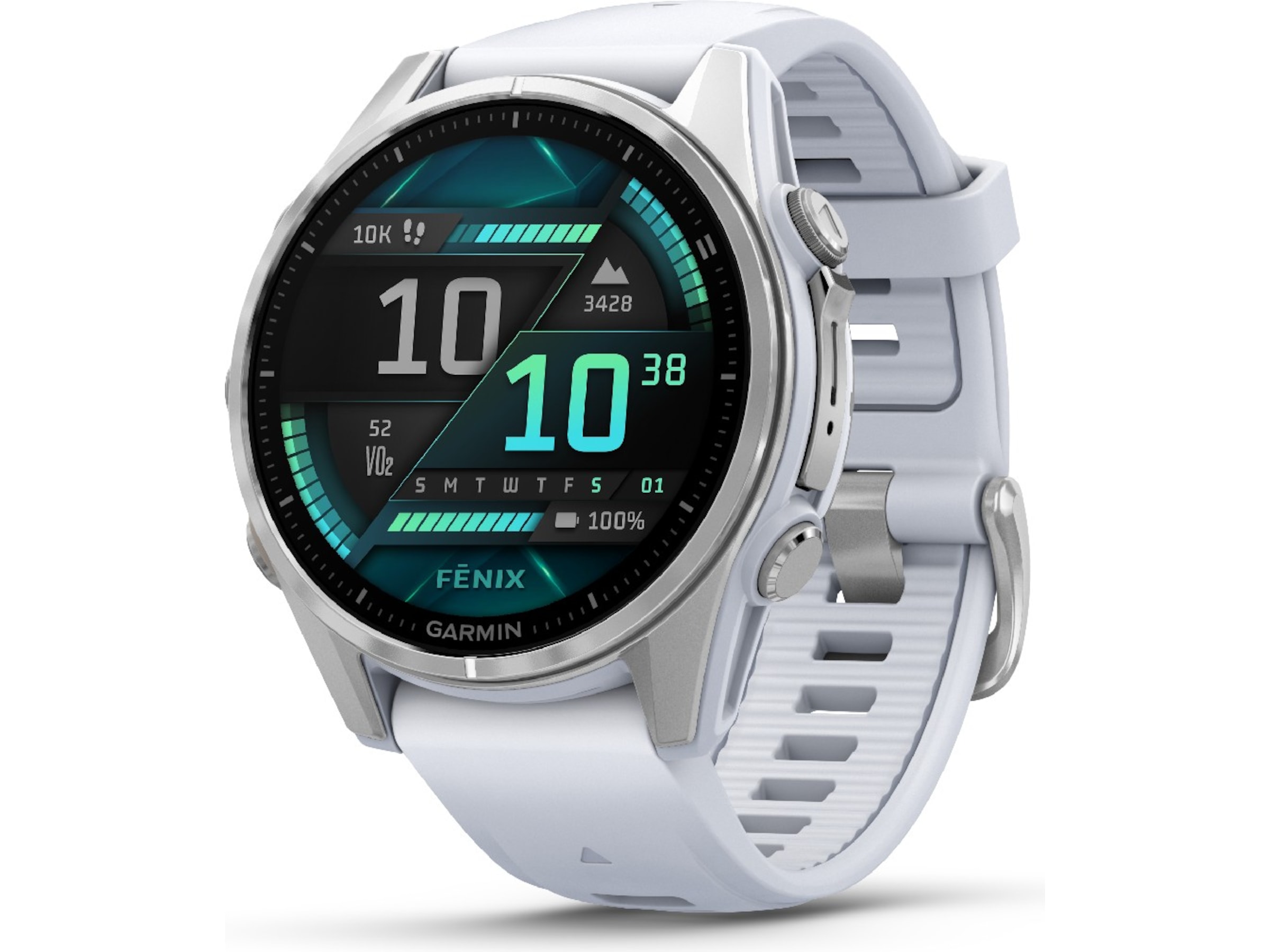 Garmin fenix 8 AMOLED 43mm GPS (stainless steel/whitestone) -B-Grade Demo klokker