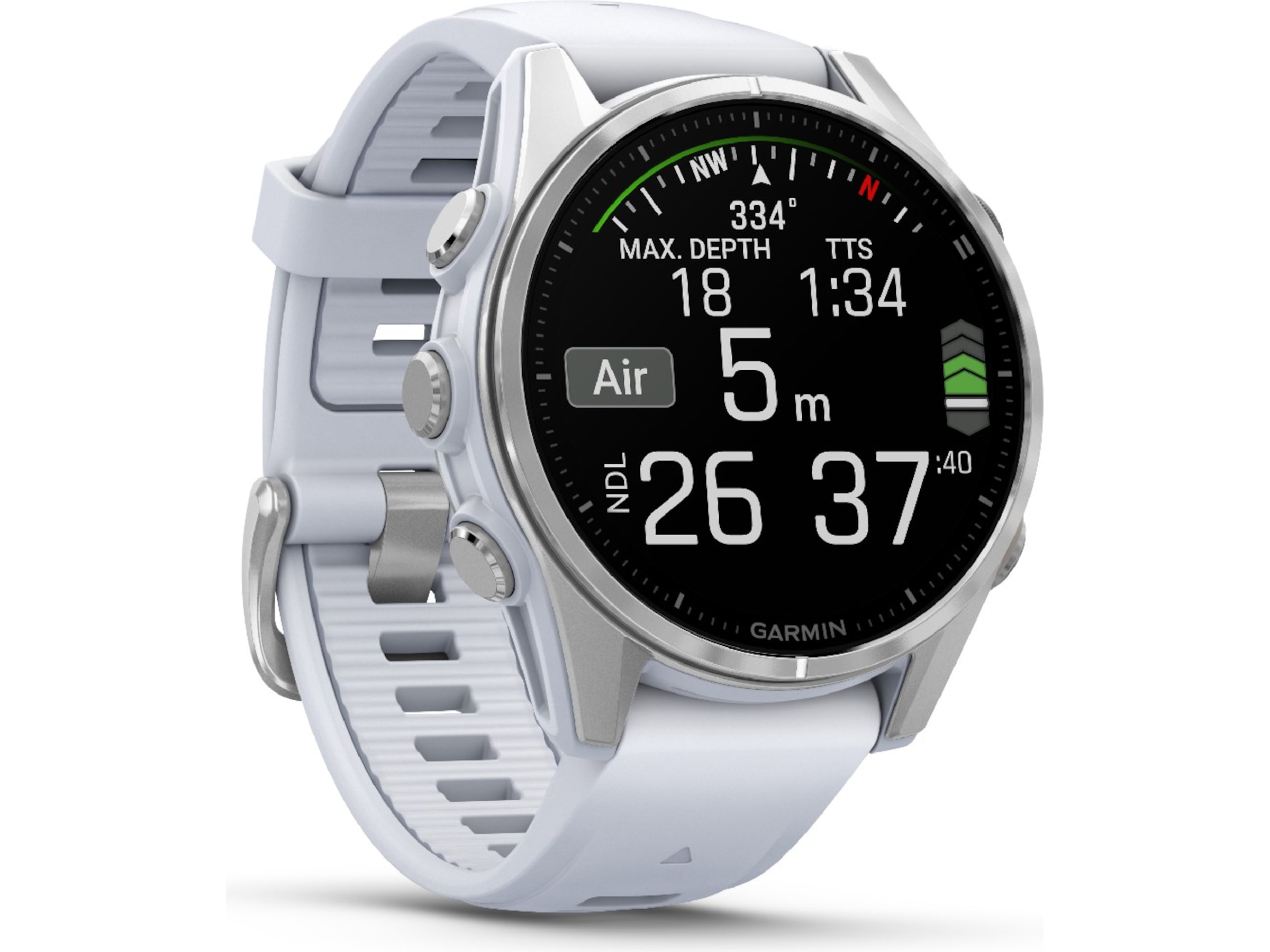 Garmin fenix 8 AMOLED 43mm GPS (stainless steel/whitestone) -B-Grade Demo klokker