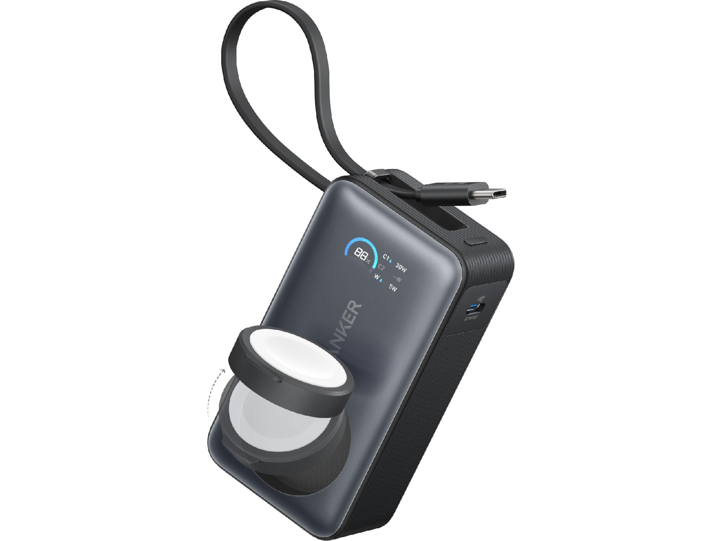 Anker MagGo for Apple Watch Powerbank 10.000mAh (sort) Powerbank