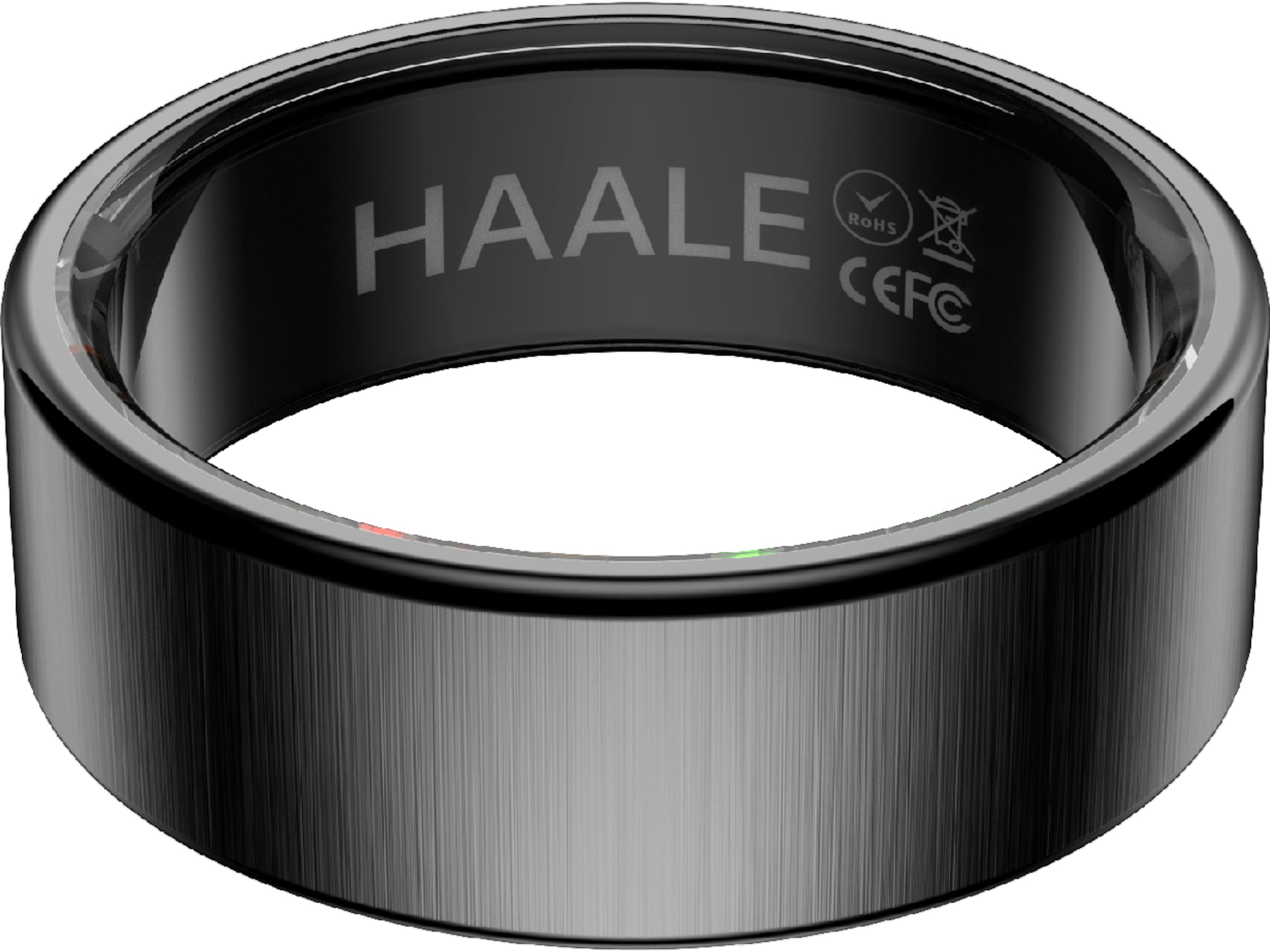 Haale II Smart Ring str. 10 (matt sort) Smart ring
