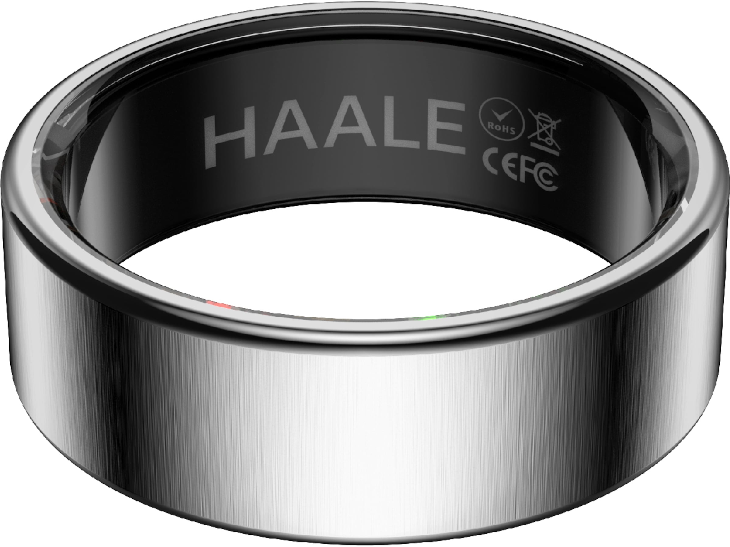Haale II Smart Ring str. 12 (børstet sølv) Smart ring
