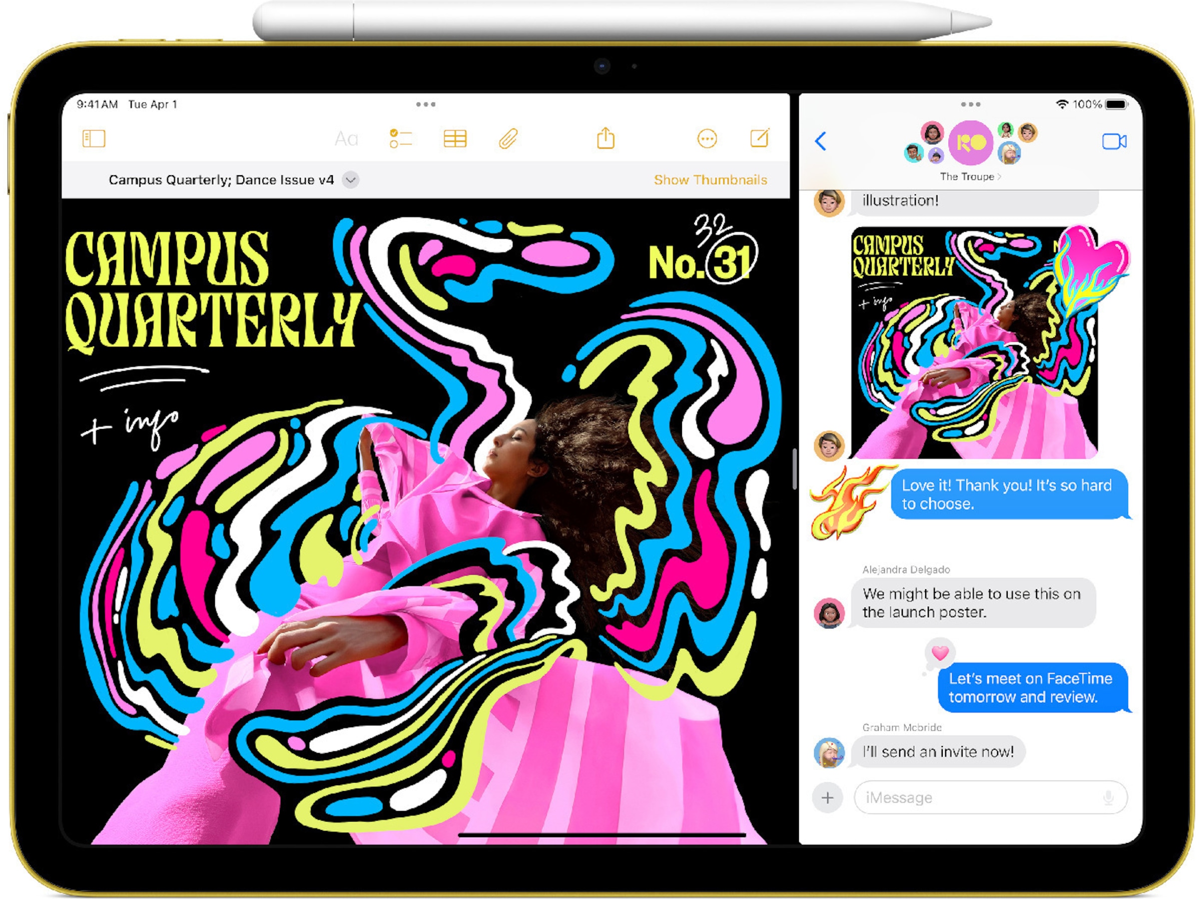 iPad 11" (2025) 256GB WiFi (gul) Nettbrett / iPad