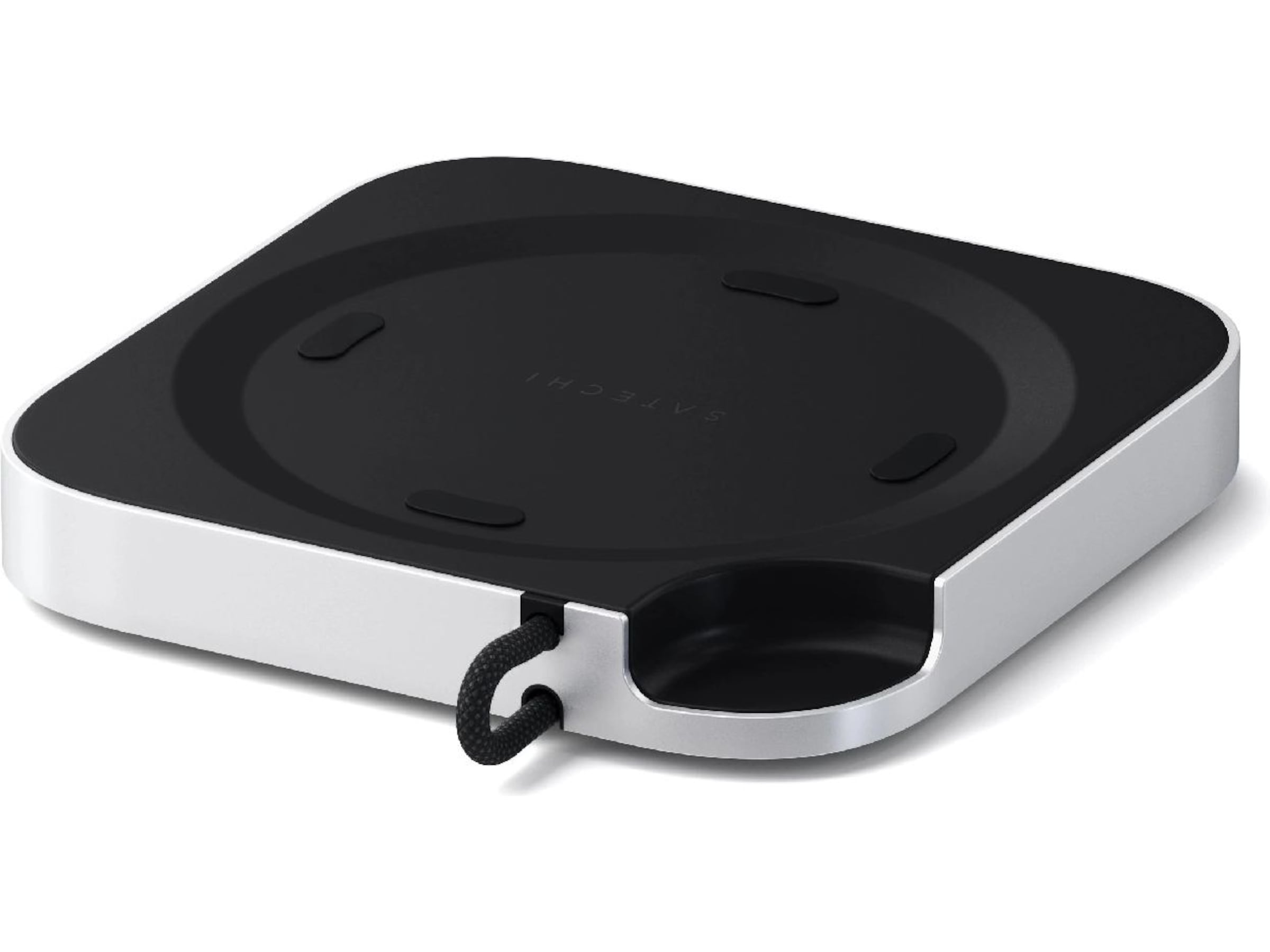 Satechi Mac Mini M4 Stand & Hub (sølv) Dockingstasjon & USB-HUB