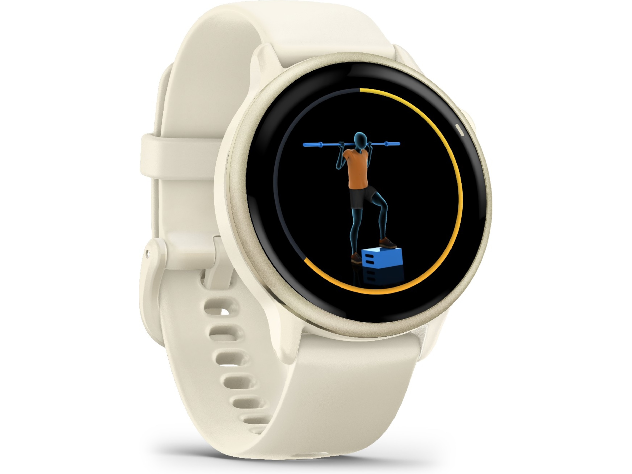 Garmin Vivoactive 6 AMOLED 42mm GPS (bone/lunar gold) Smartklokker