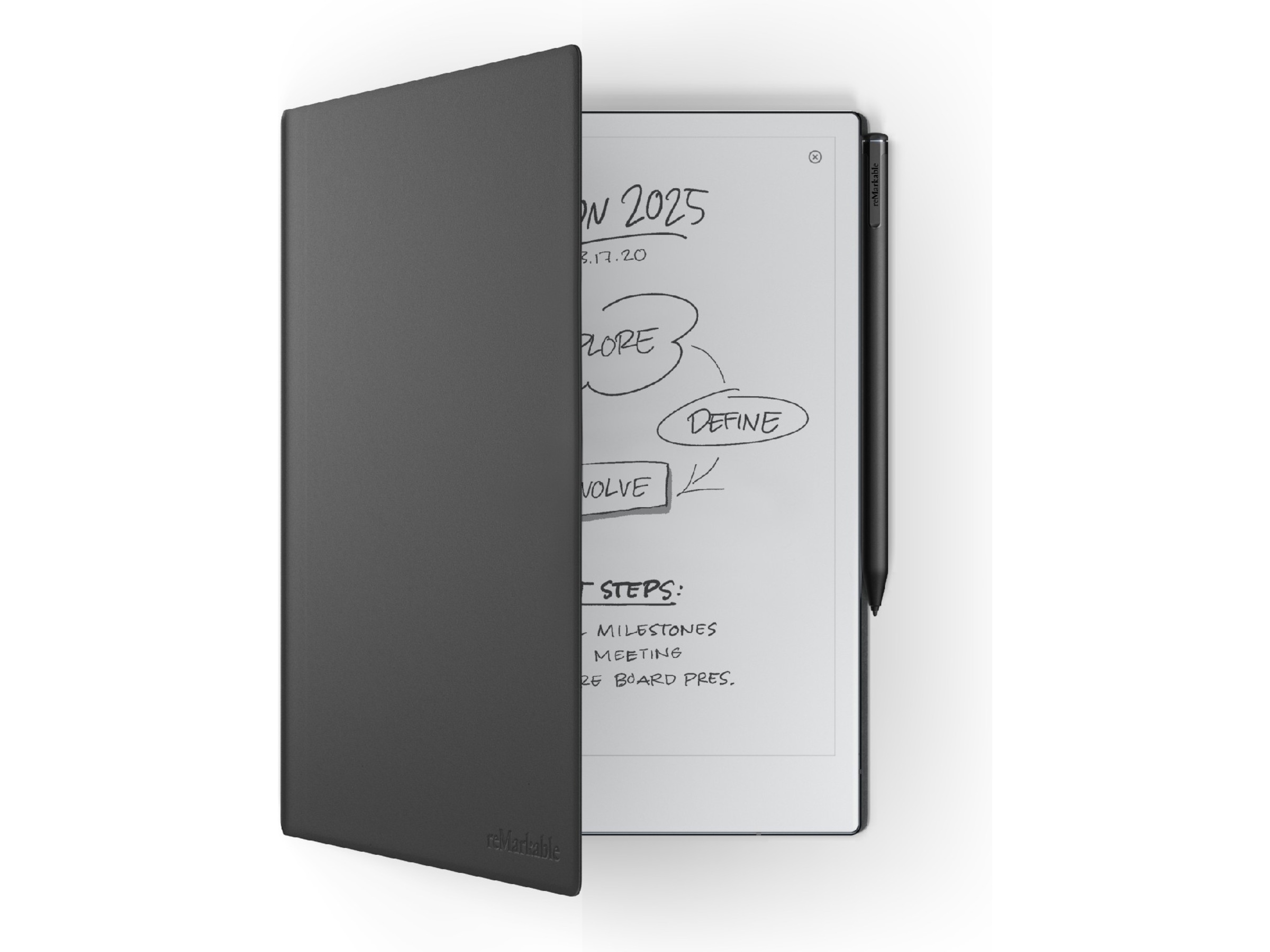 reMarkable 2 10,3" 8GB inkl. Marker Plus og Book Folio (sort skinn) Digitale notatblokker & tilbehør