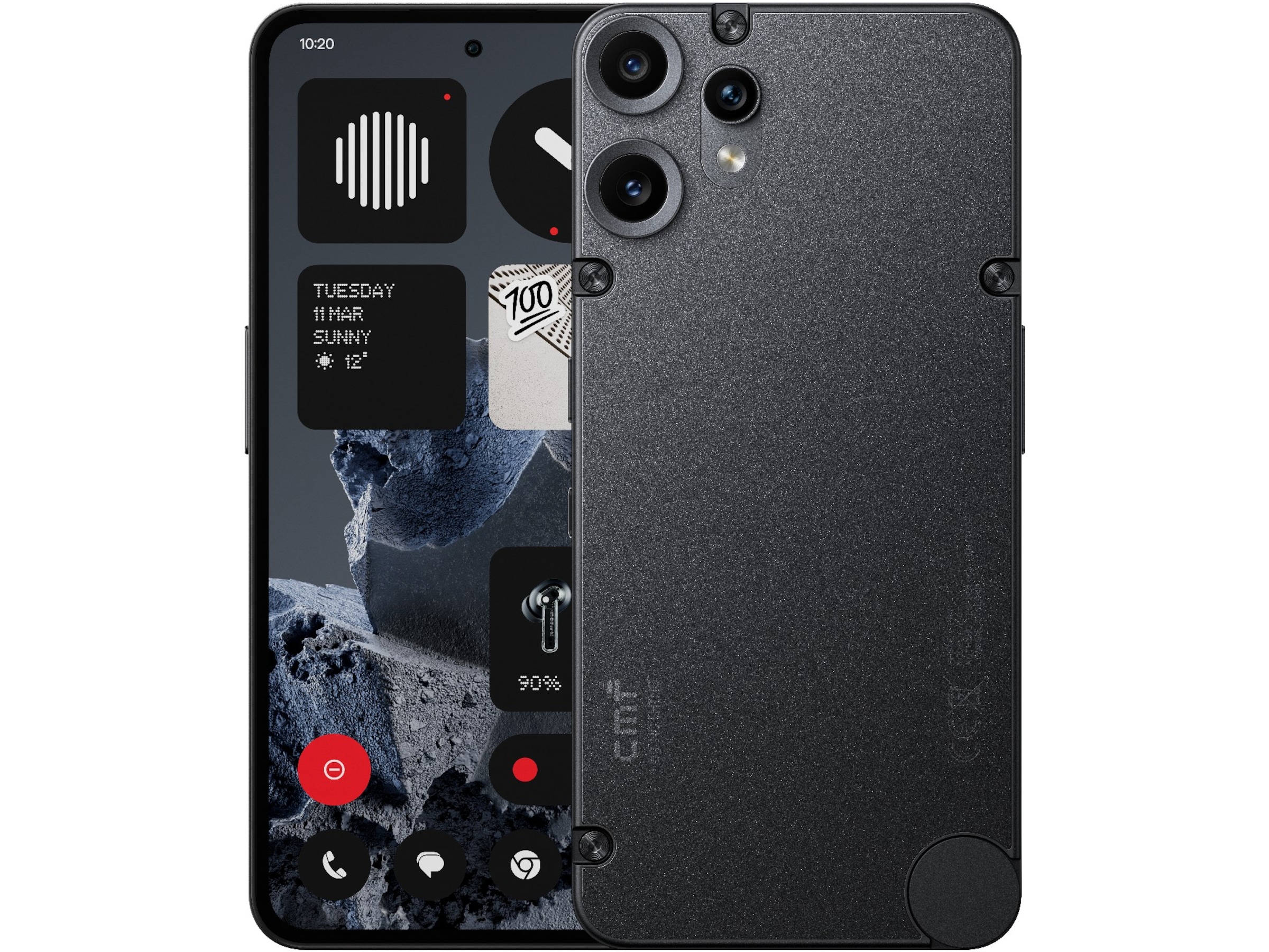 CMF Phone 2 Pro 128GB (sort) Mobiltelefoner