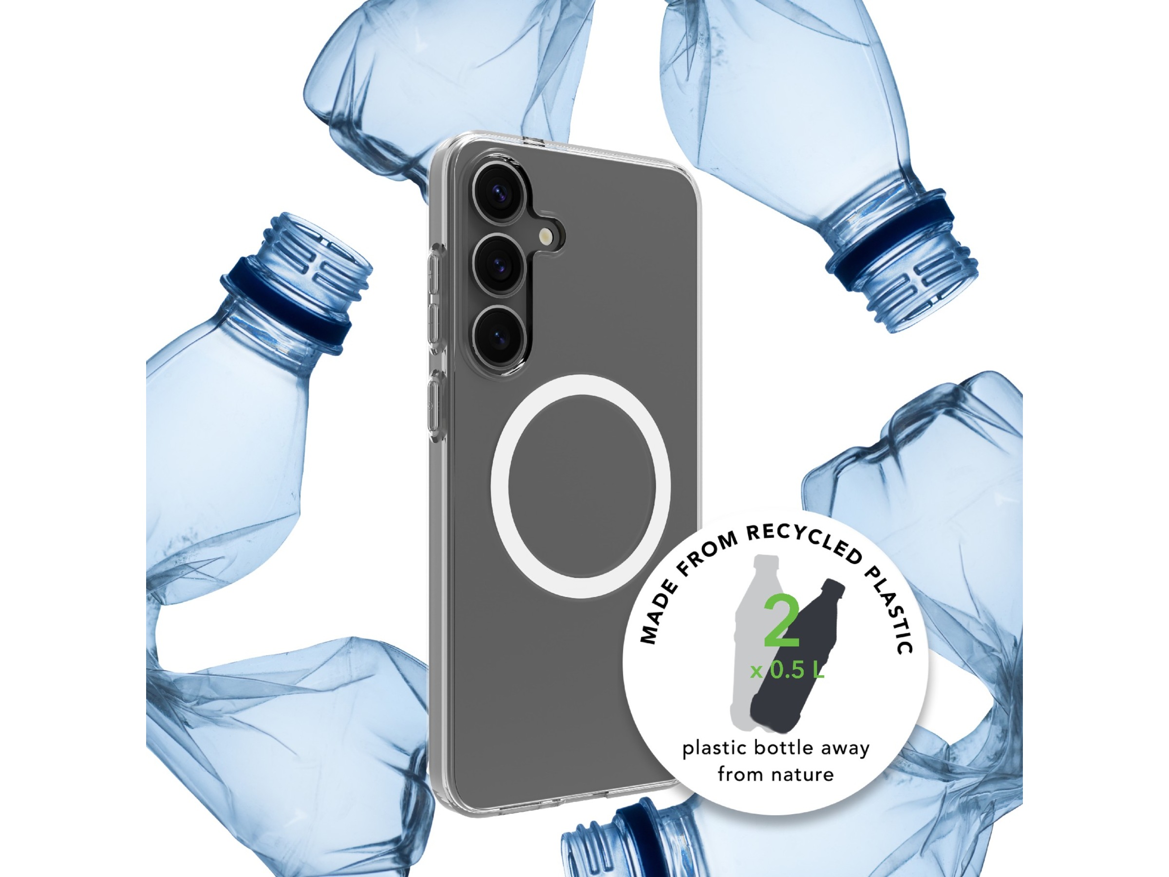 dbramante1928 Galaxy S25+ Greenland Pro Qi2 deksel (gjennomsiktig) Mobildeksel