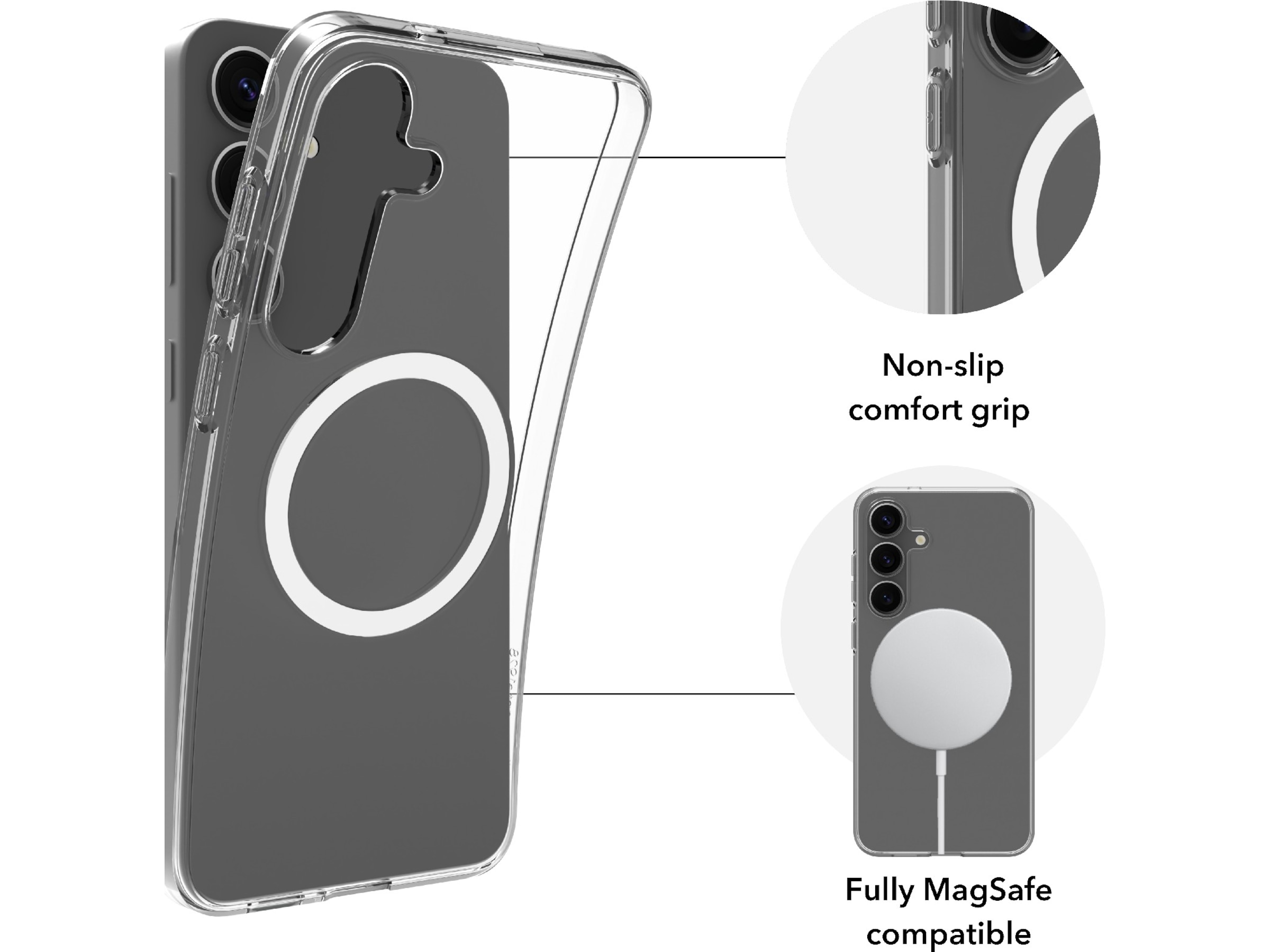 dbramante1928 Galaxy S25+ Greenland Pro Qi2 deksel (gjennomsiktig) Mobildeksel