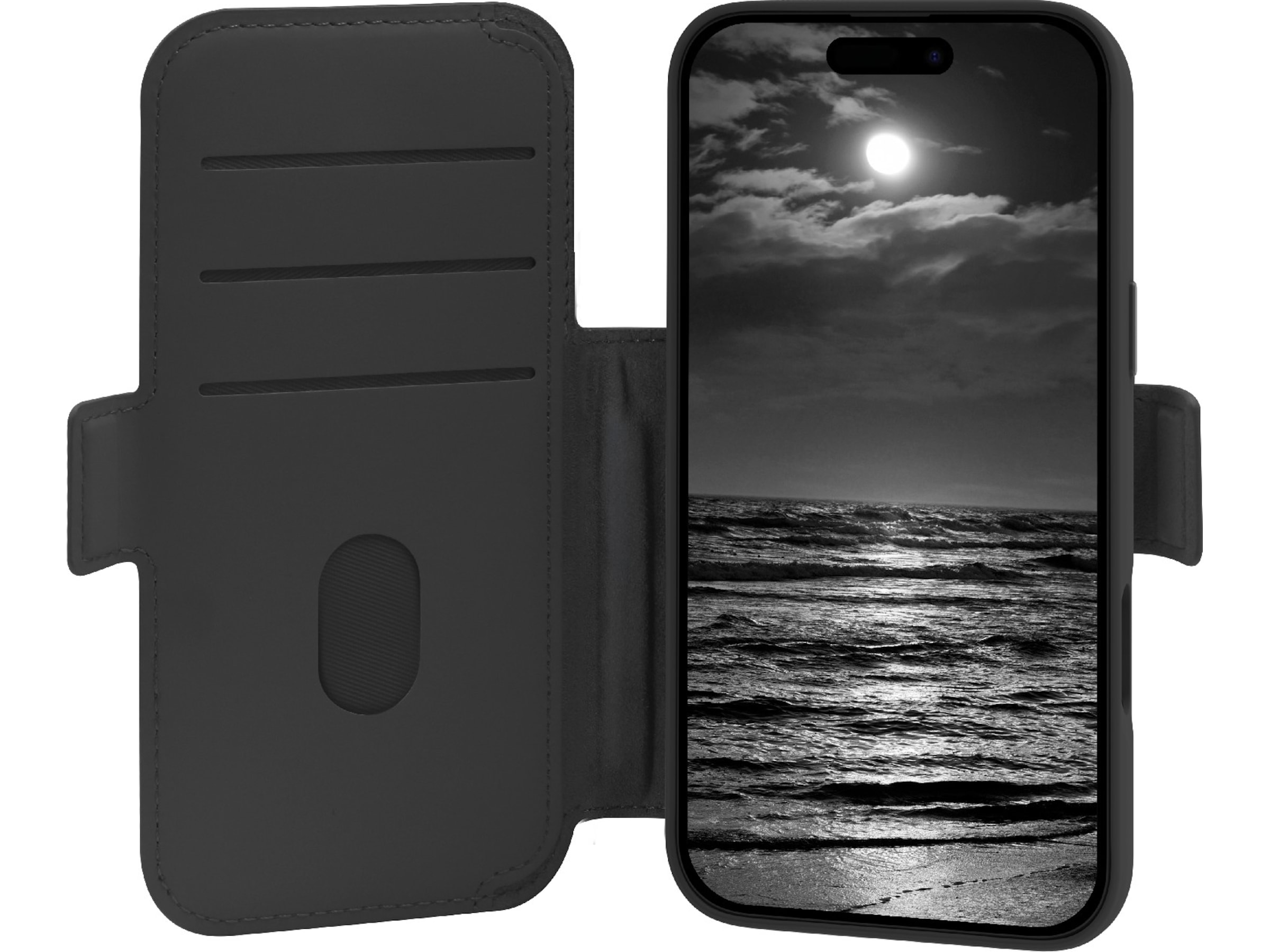 dbramante1928 iPhone 17 Pro Max Lynge 2-i-1 Lommebokdeksel (midnight) Mobildeksel