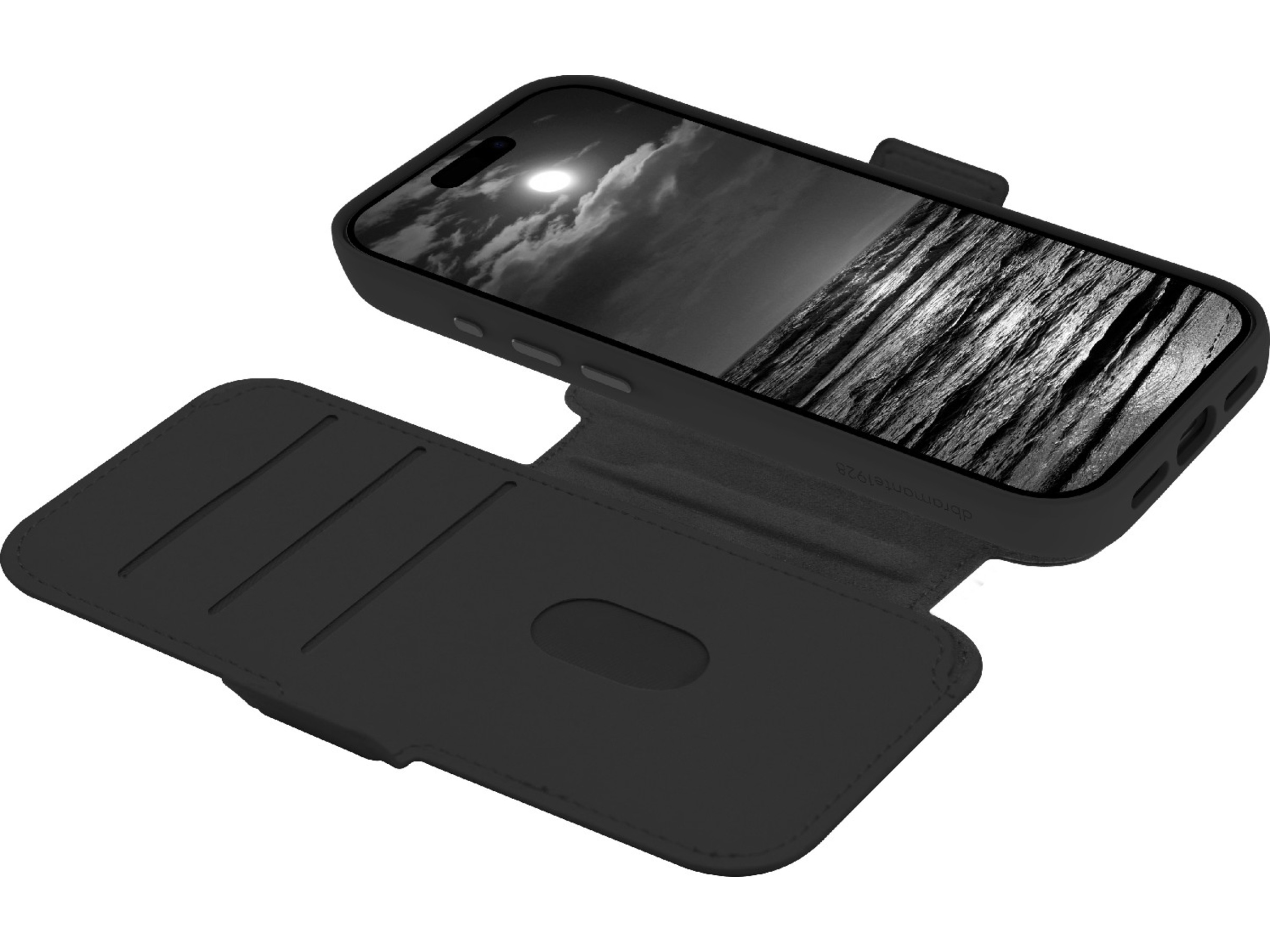 dbramante1928 iPhone 17 Pro Lynge 2-i-1 Lommebokdeksel (midnight) Mobildeksel