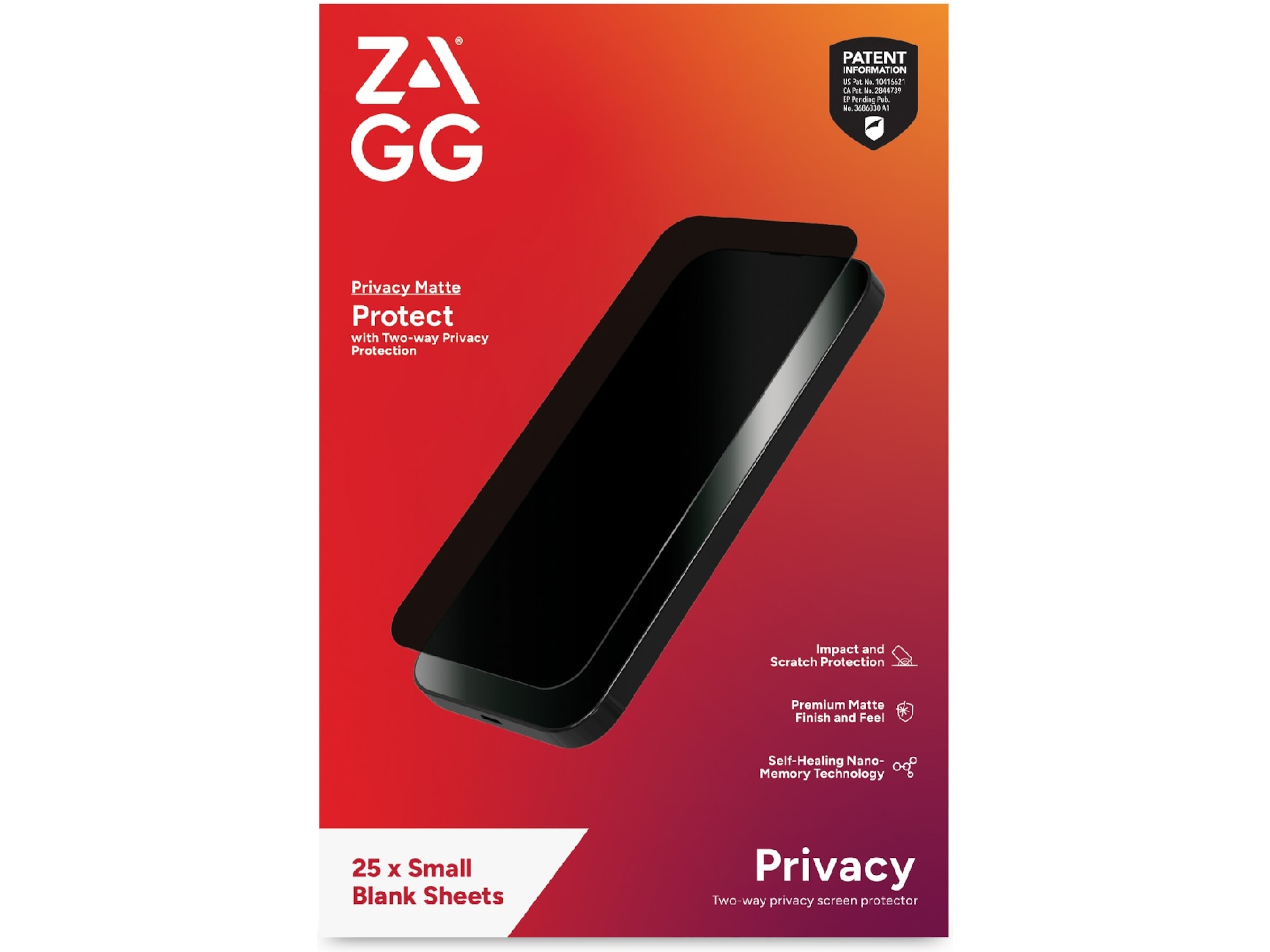 ZAGG Privacy Matte Smarttelefon skjermbeskytter Skjermbeskytter