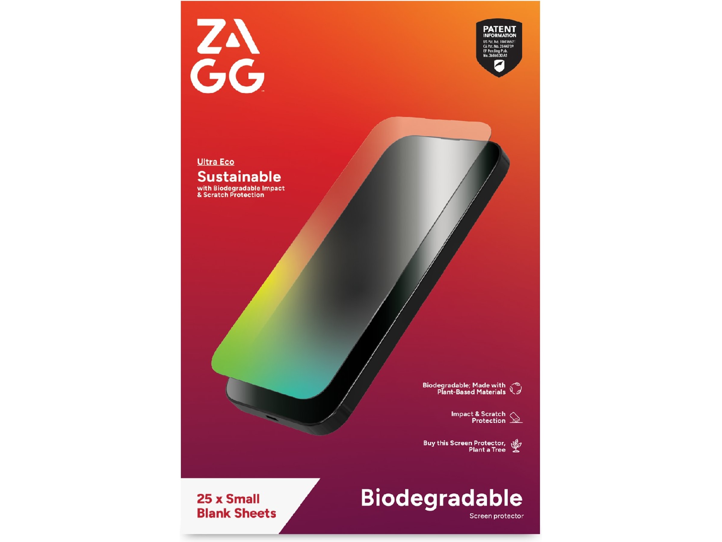 ZAGG Ultra Eco Smarttelefon skjermbeskytter Skjermbeskytter