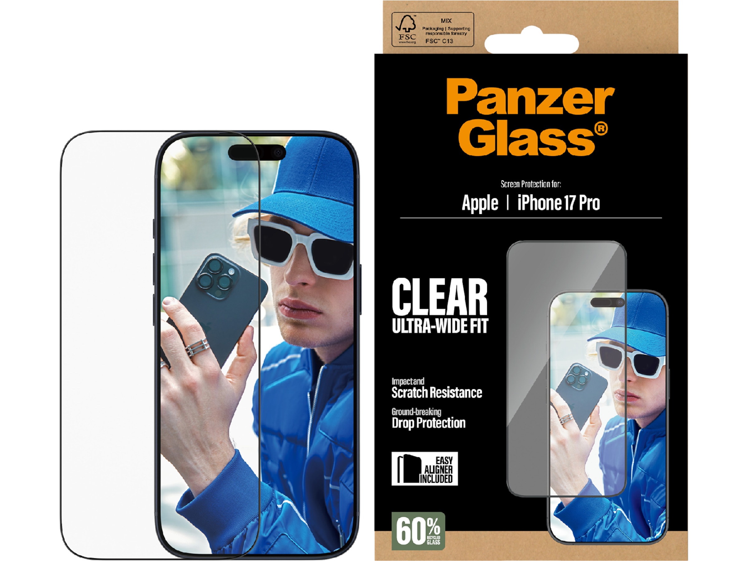 PanzerGlass iPhone 17 Pro Skjermbeskytter Skjermbeskytter