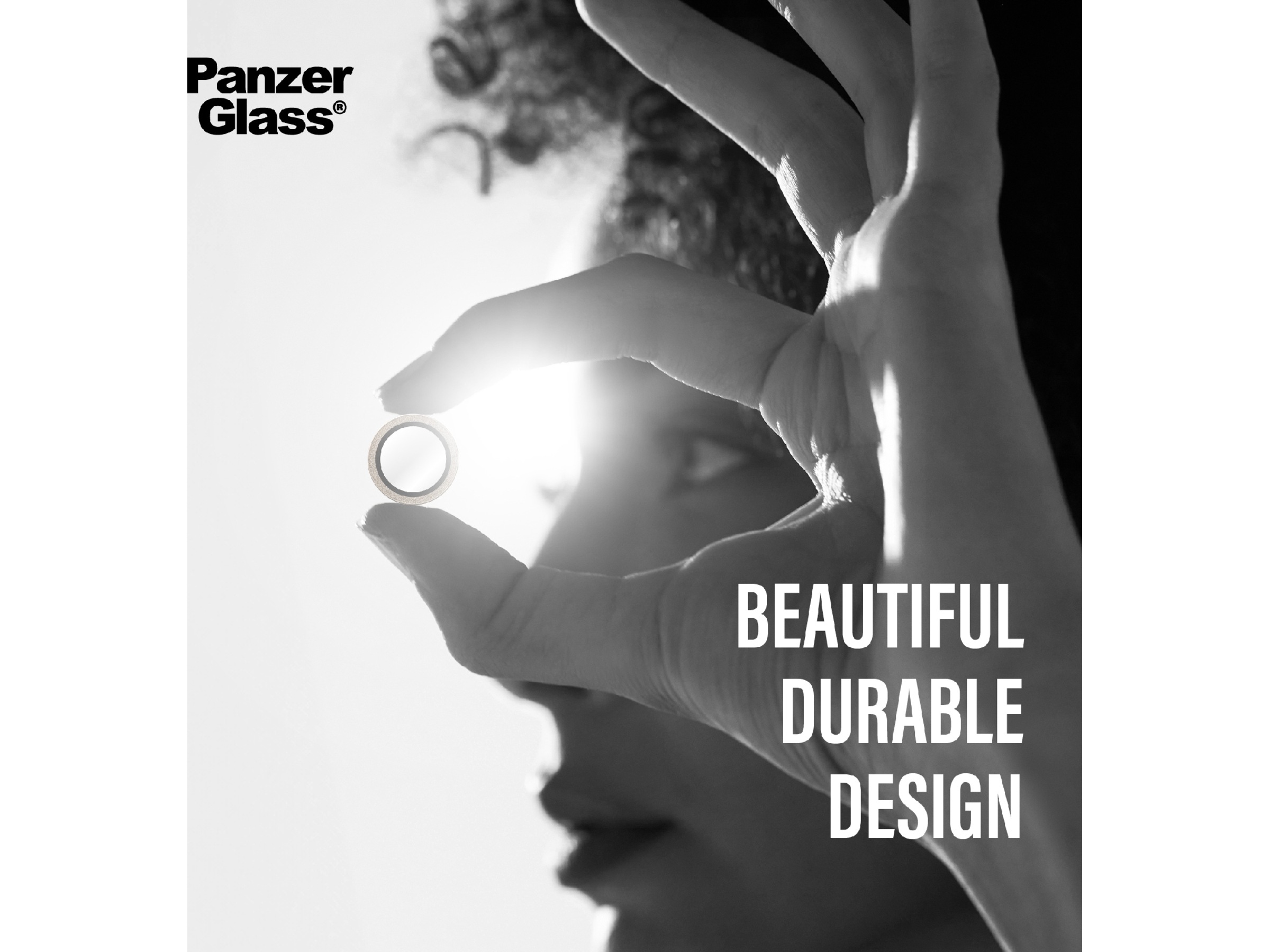 PanzerGlass iPhone Air Hoops Linsebeskytter (glitter gold) Skjermbeskytter