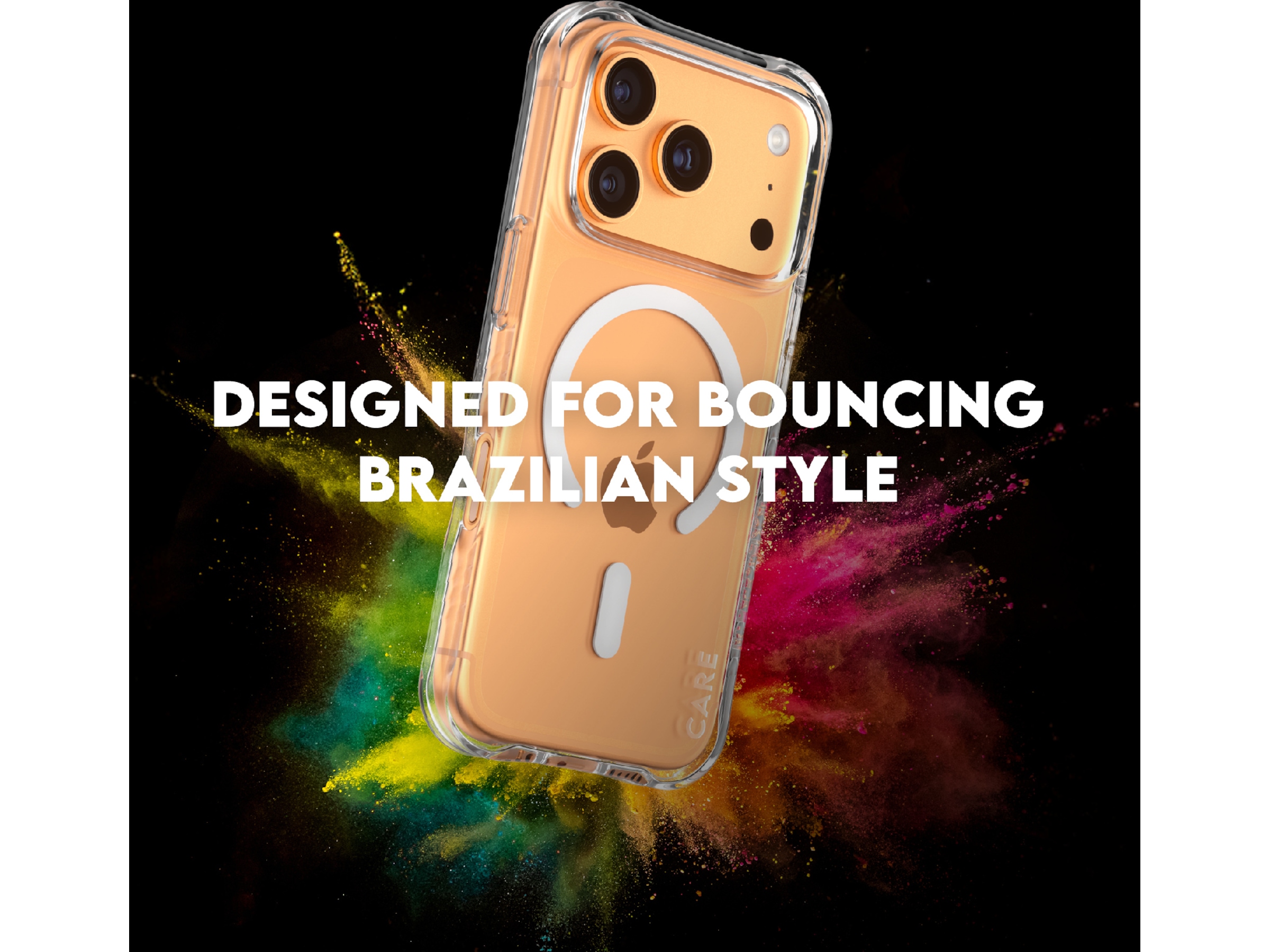 PanzerGlass CARE iPhone 17 Pro Samba Hardcase deksel (gjennomsiktig/hvit) Mobildeksel