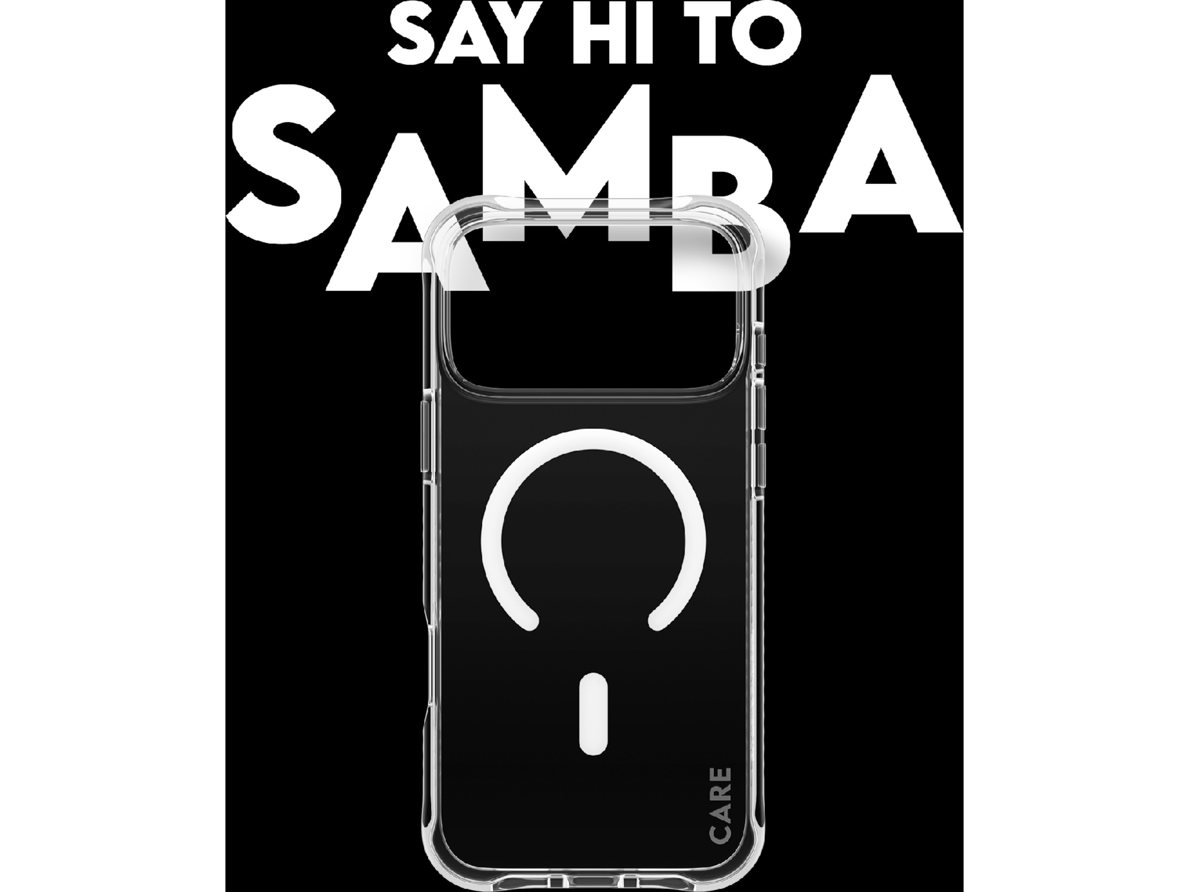 PanzerGlass CARE iPhone 17 Pro Max Samba Hardcase deksel (gjennomsiktig/hvit) Mobildeksel