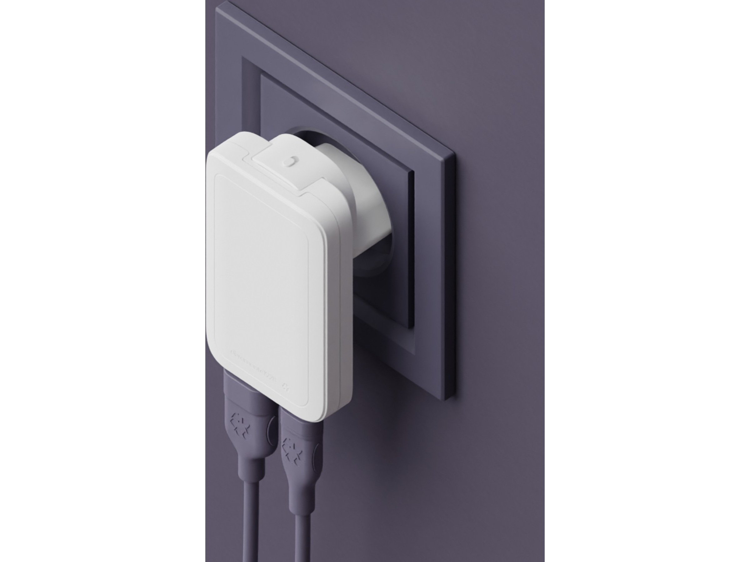 dbramante1928 re-charge Pro EU/US Slim Vegglader (hvit) Mobilladere