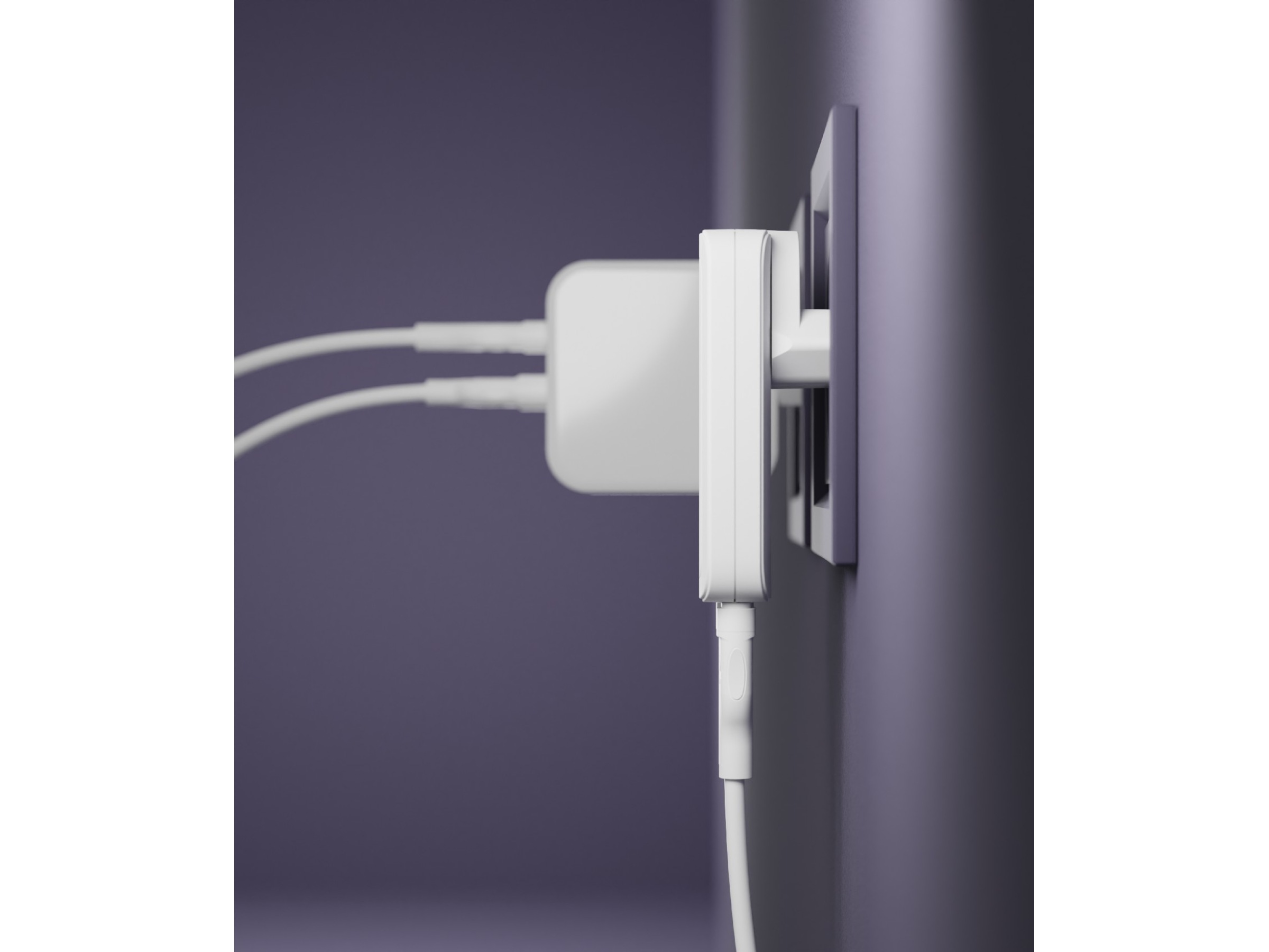 dbramante1928 re-charge Pro EU/US Slim Vegglader (hvit) Mobilladere