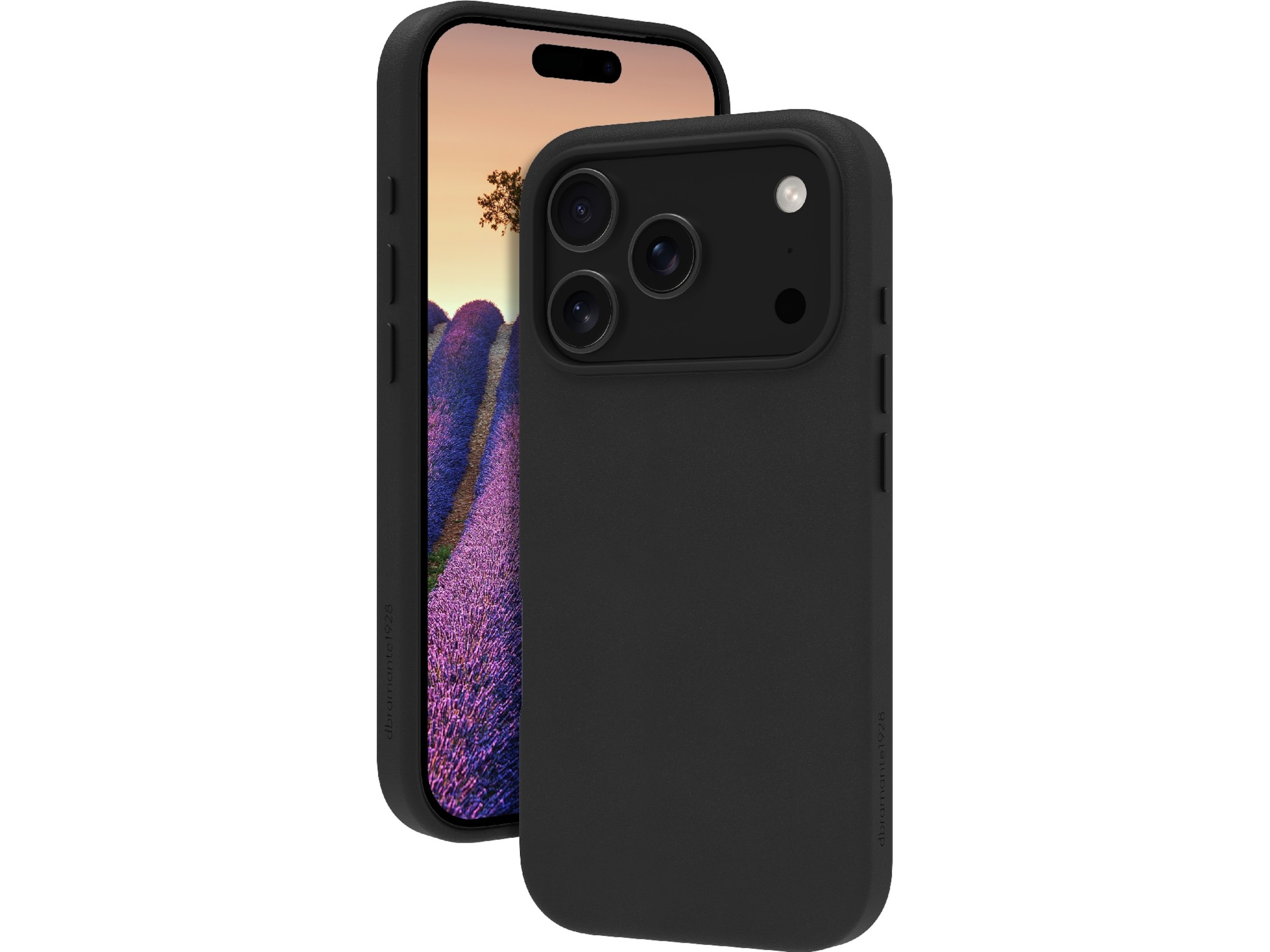 dbramante1928 iPhone 17 Pro Roskilde skinndeksel (sort) Mobildeksel