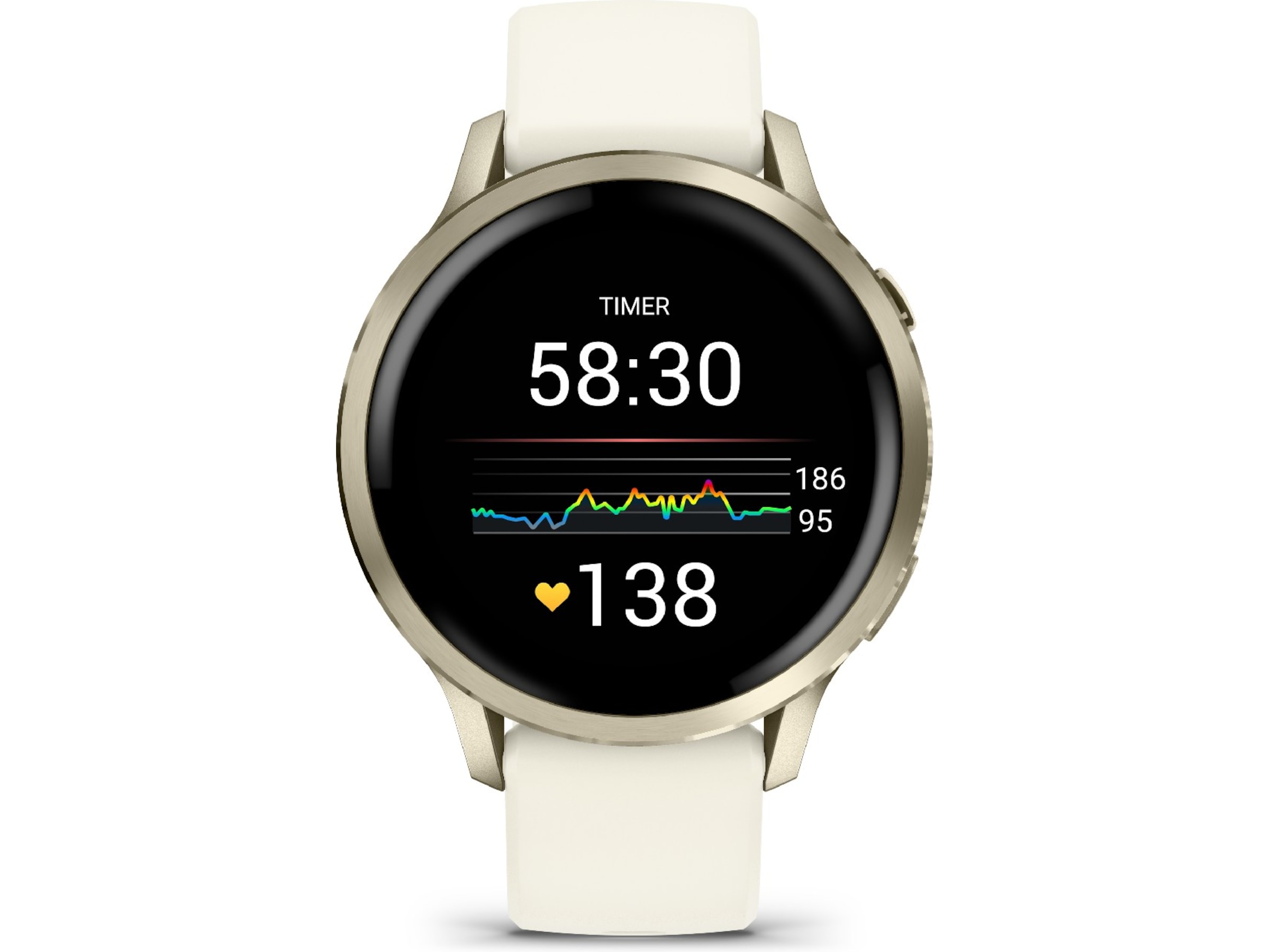 Garmin Venu 4 41mm GPS (lunar gold/bone) Smartklokker