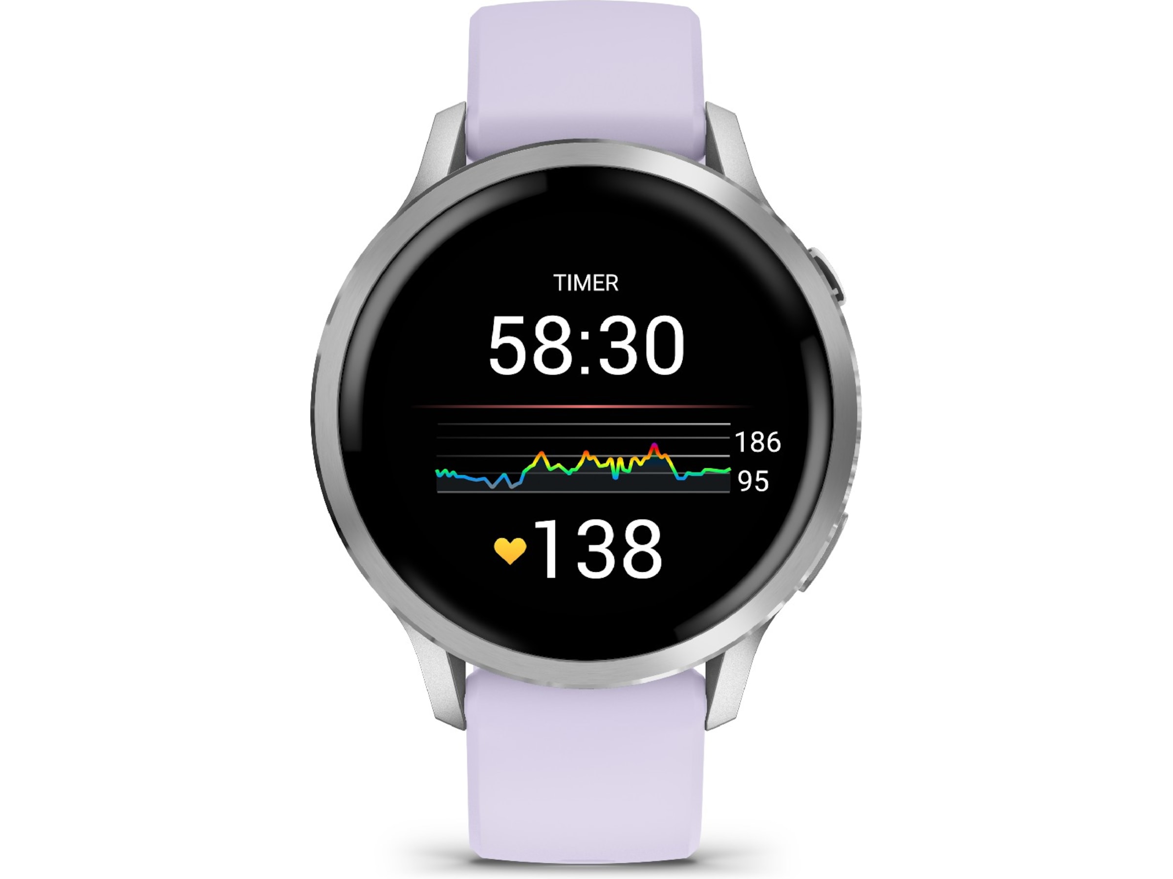 Garmin Venu 4 41mm GPS (silver/periwinkle) Smartklokker